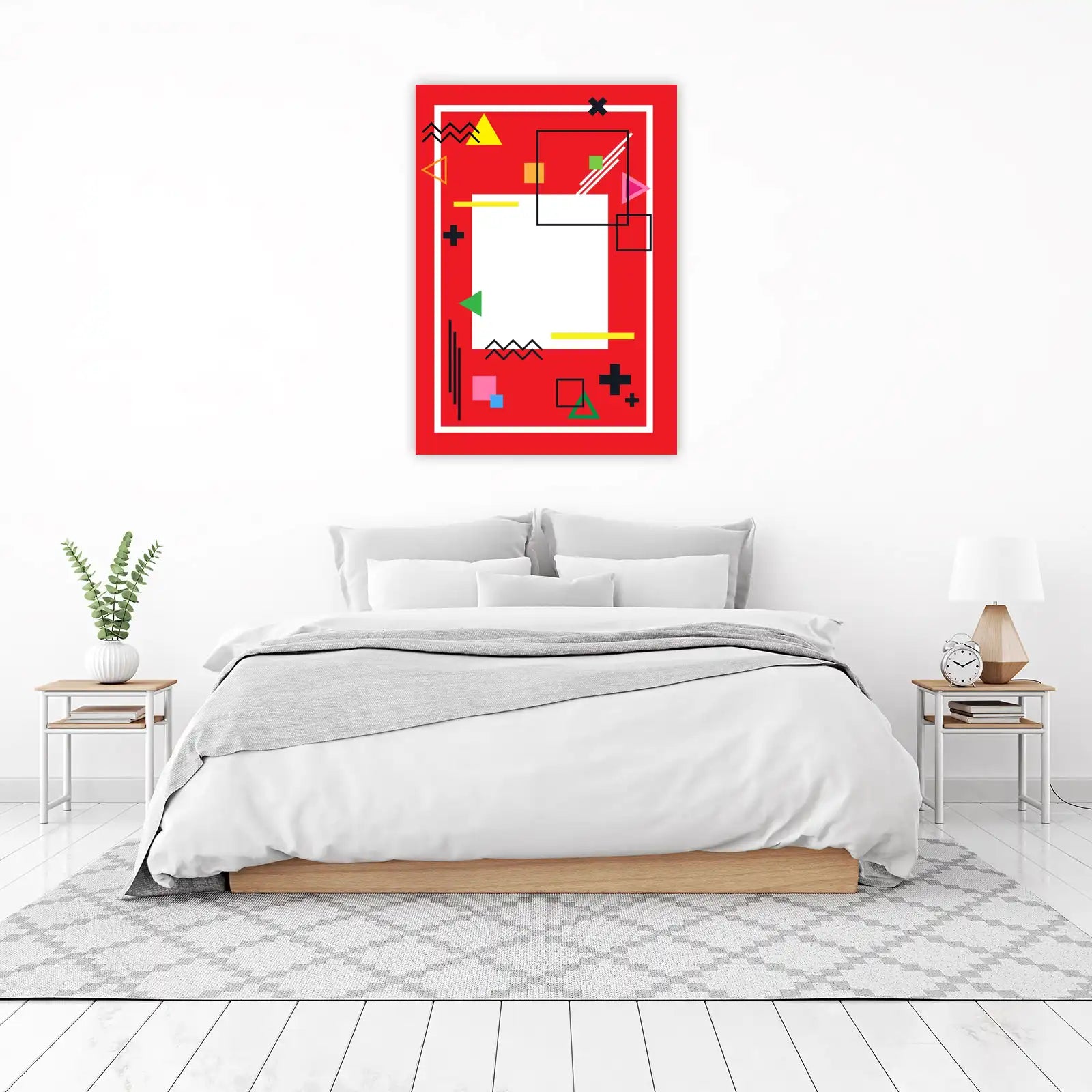 Retro Geometric Pop Art Wall Art