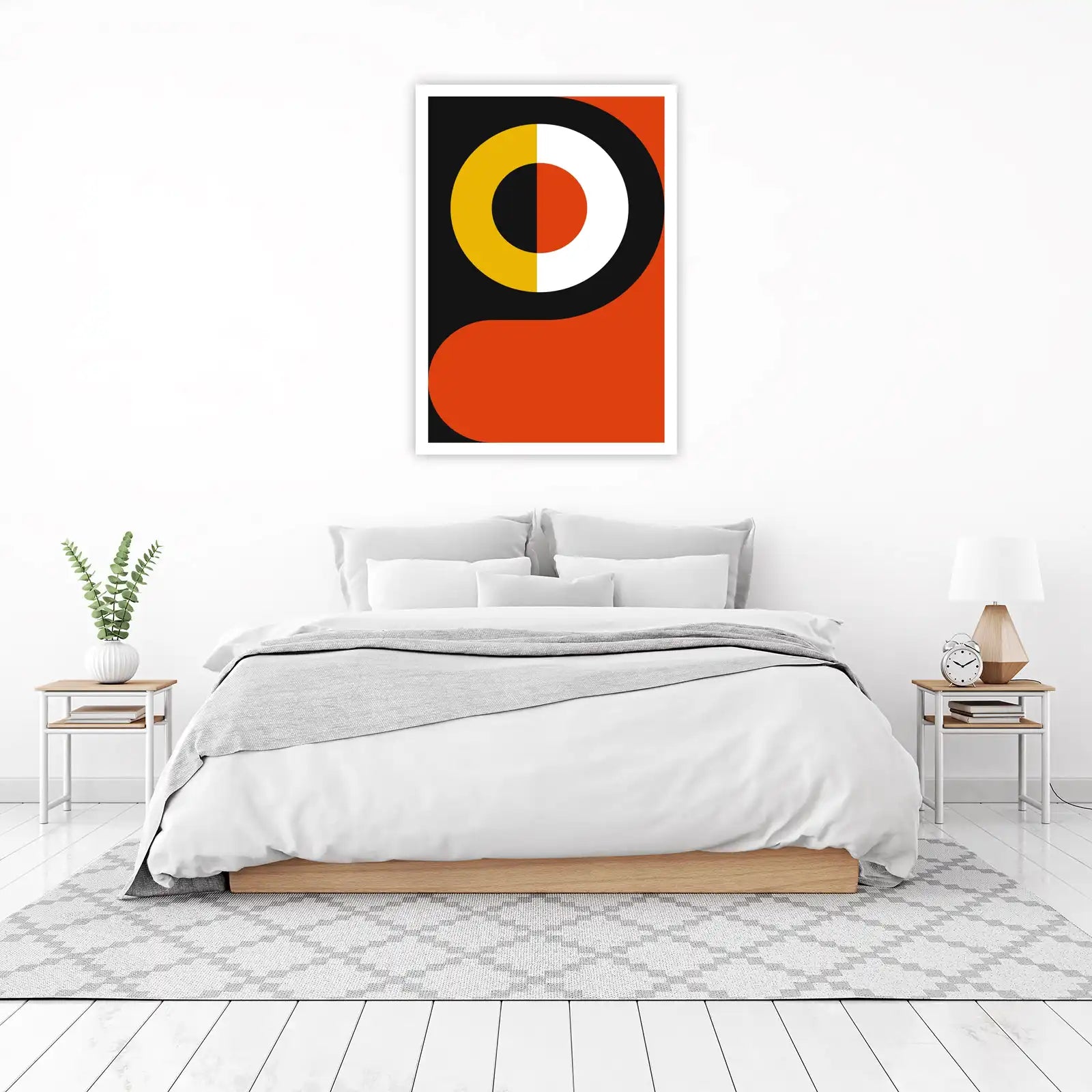Abstract Geometric Circles Wall Art