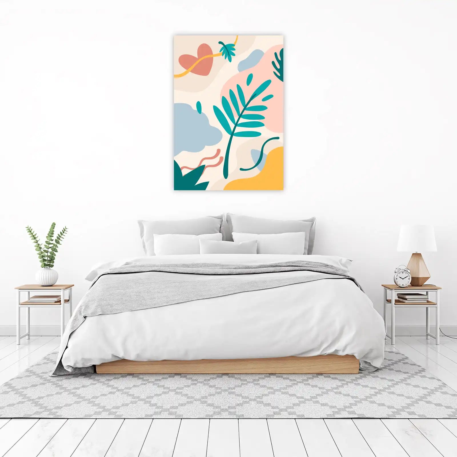 Bohemian Heart Botanical Abstract Wall Art