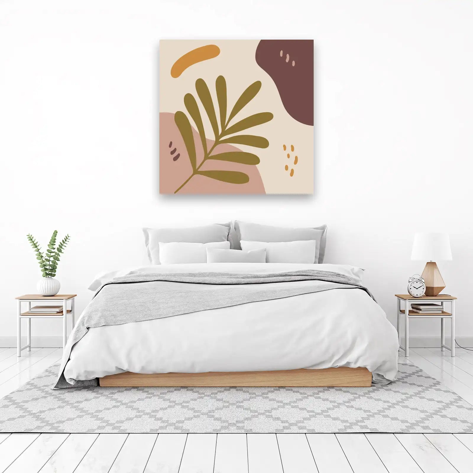 Bohemian Abstract Leaf Wall Art