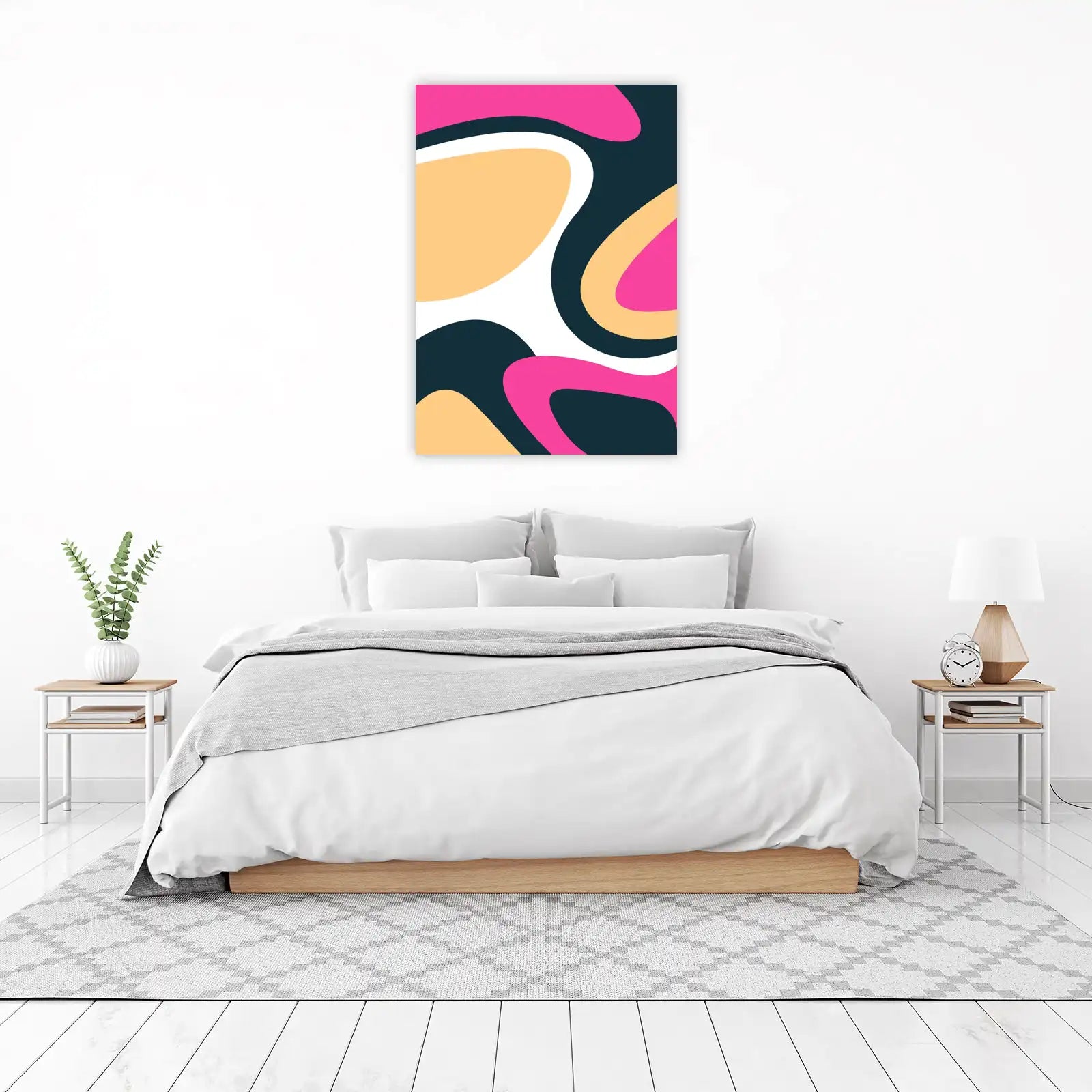 Retro Swirls & Shapes Wall Art