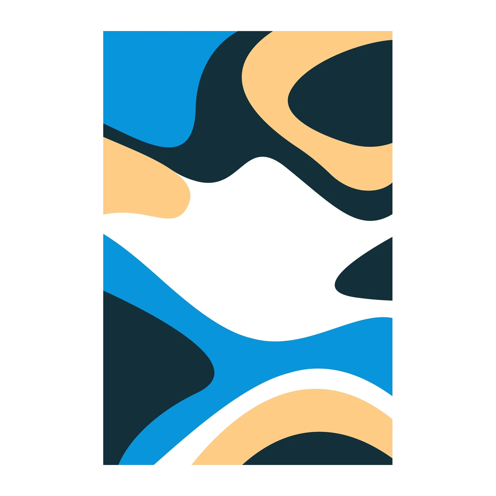 Abstract Wave Modern Art Wall Art
