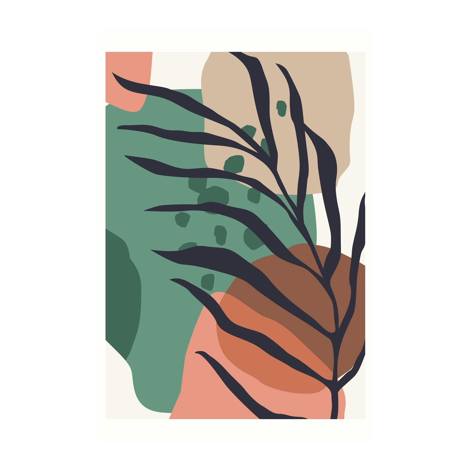 Bohemian Botanical Abstract Art Wall Art