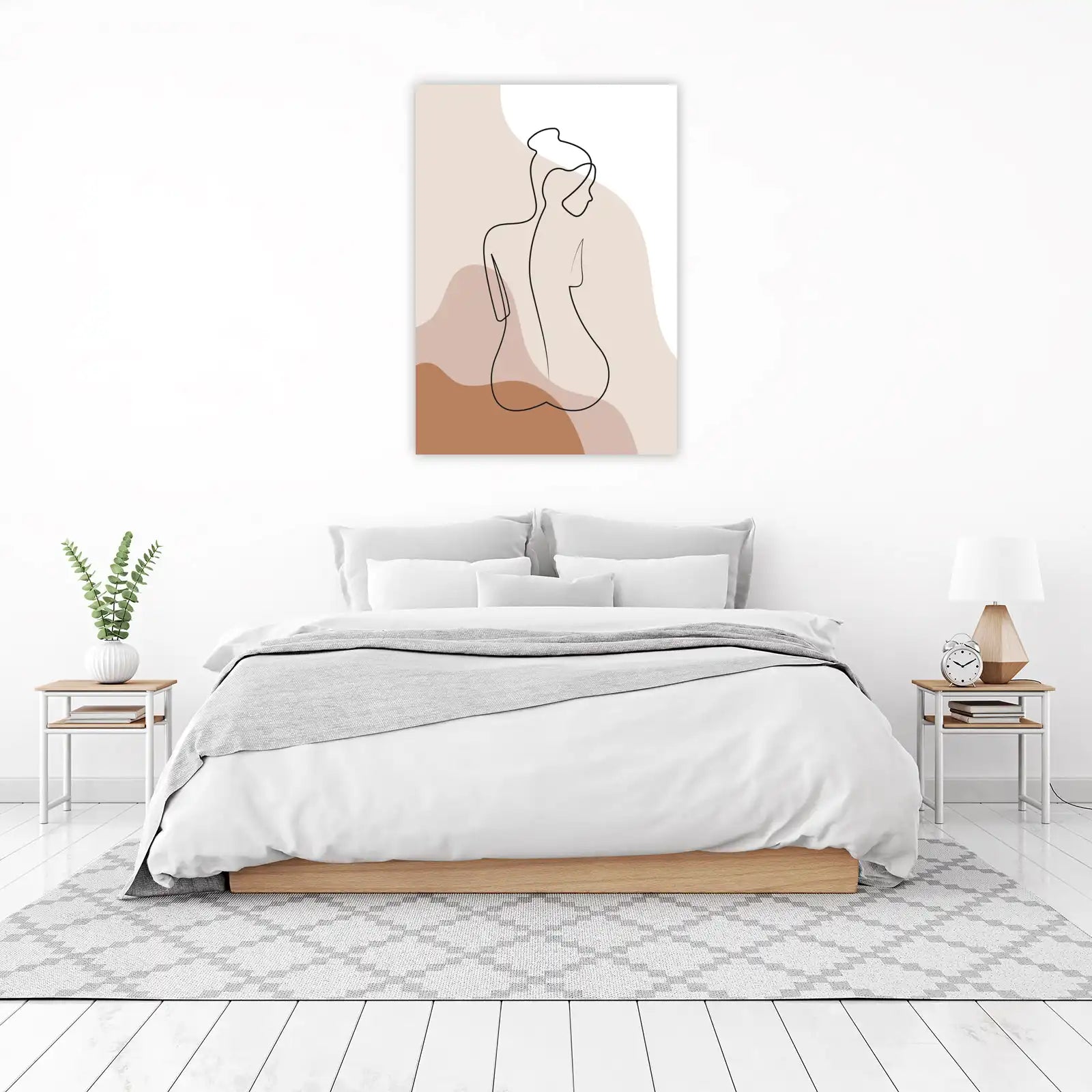 Minimalist Woman Line Art Wall Art