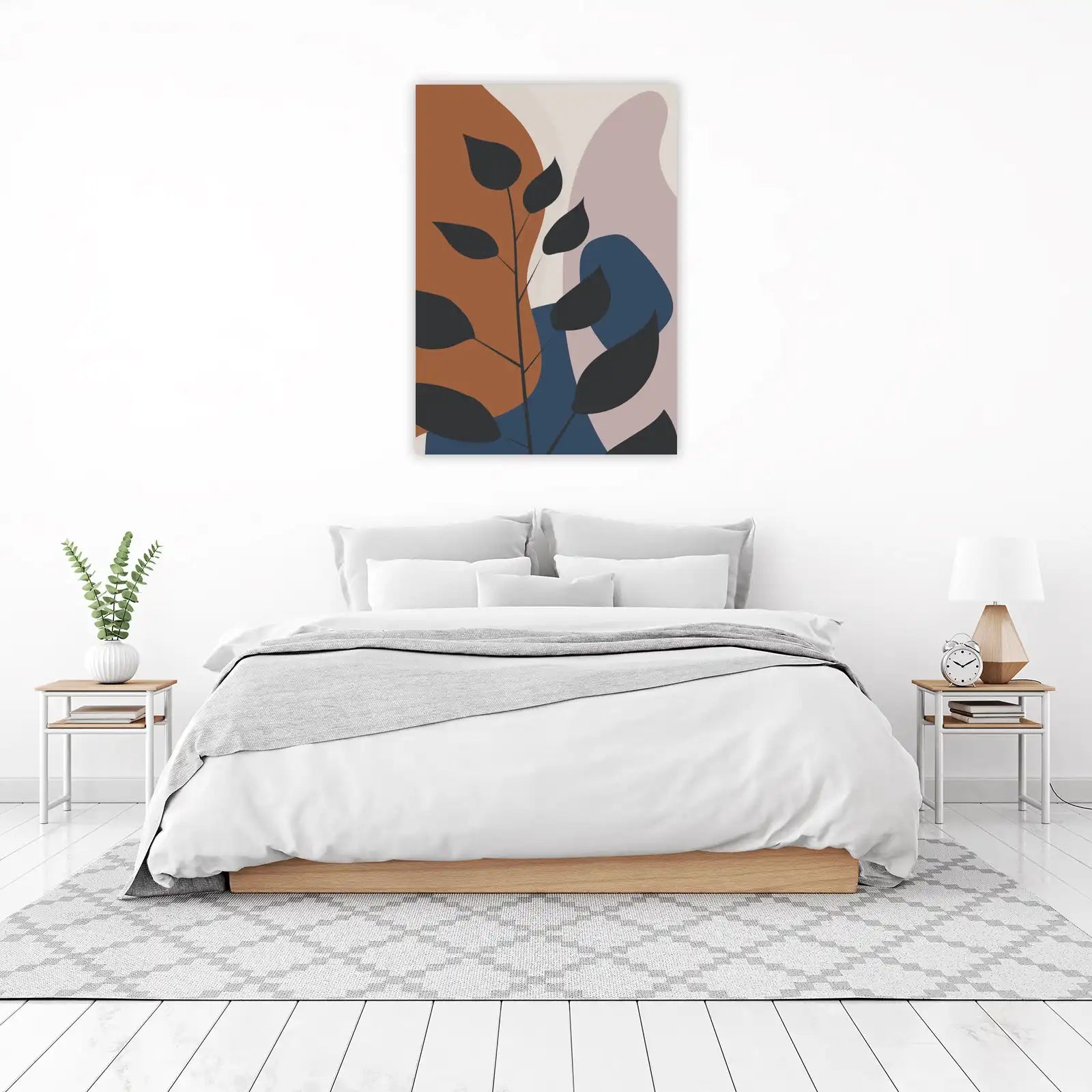 Abstract Botanical Mid-Century Wall Art