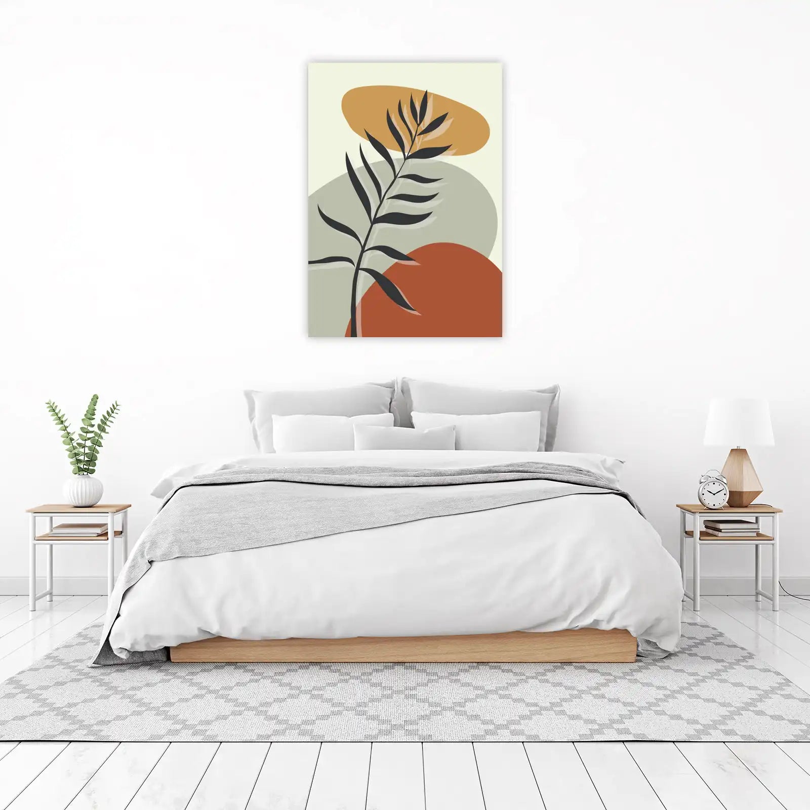 Abstract Botanical Mid Century Wall Art