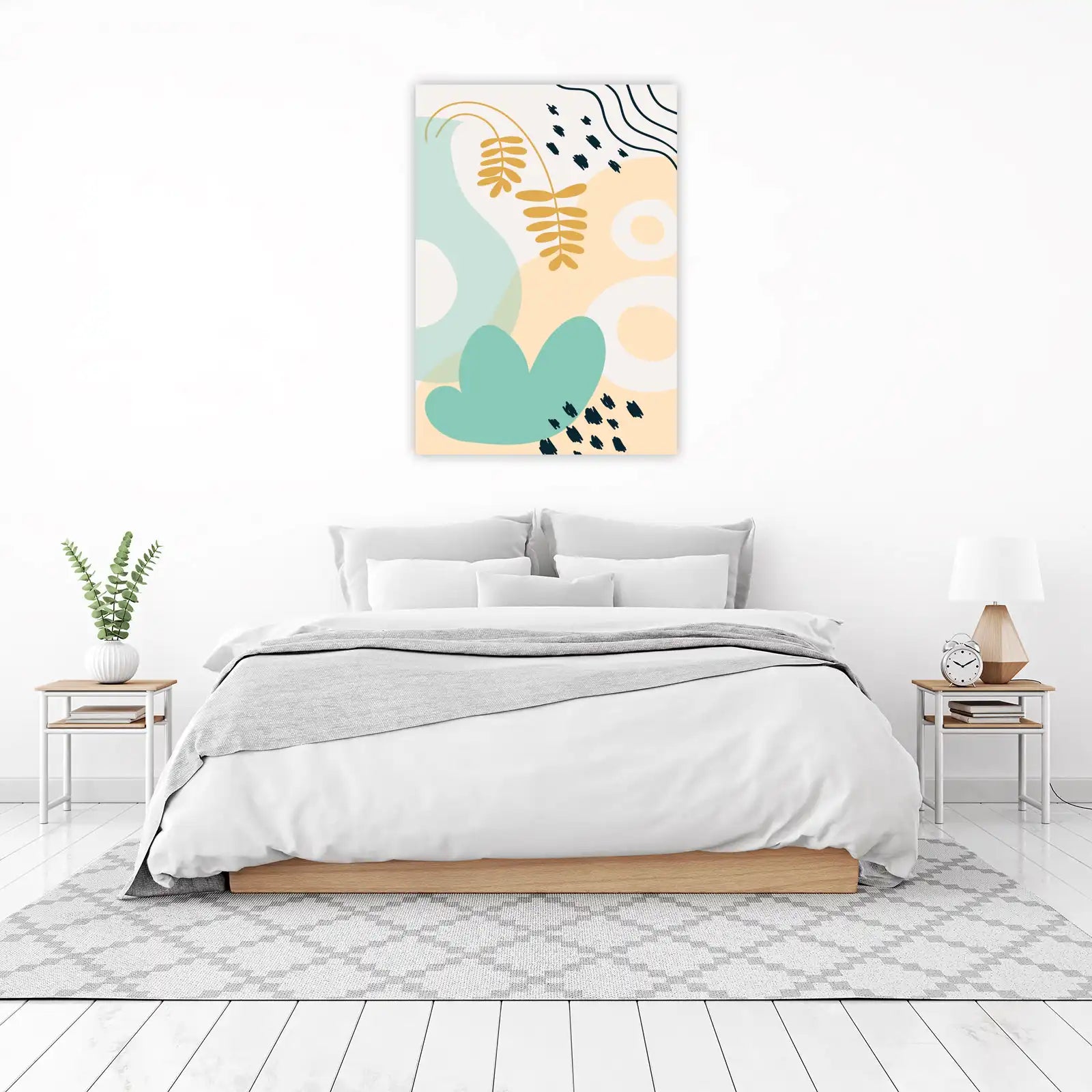 Boho Botanical Abstract Wall Art