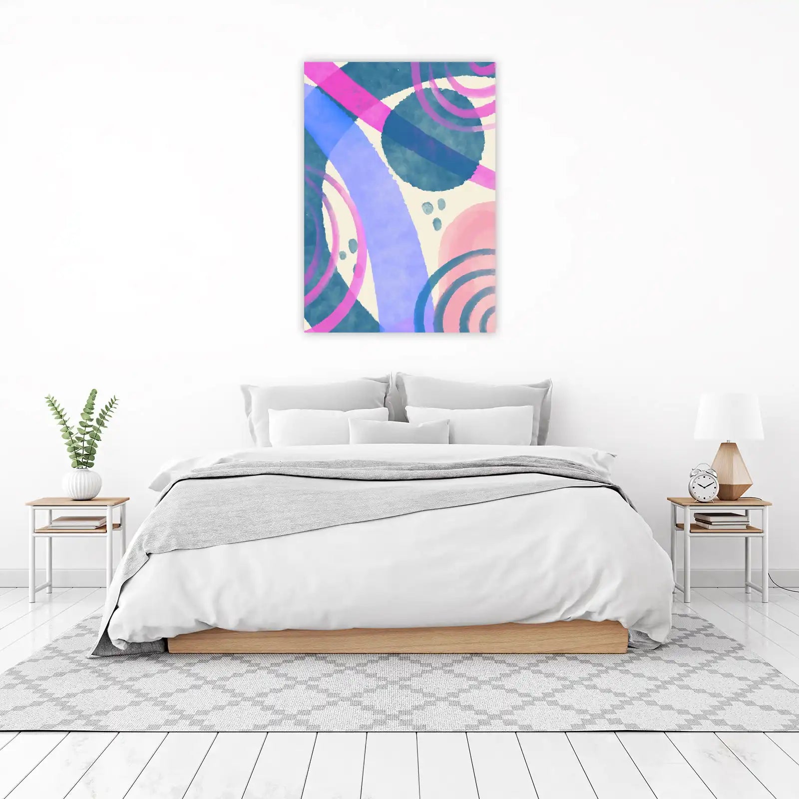 Abstract Watercolor Splash Wall Art