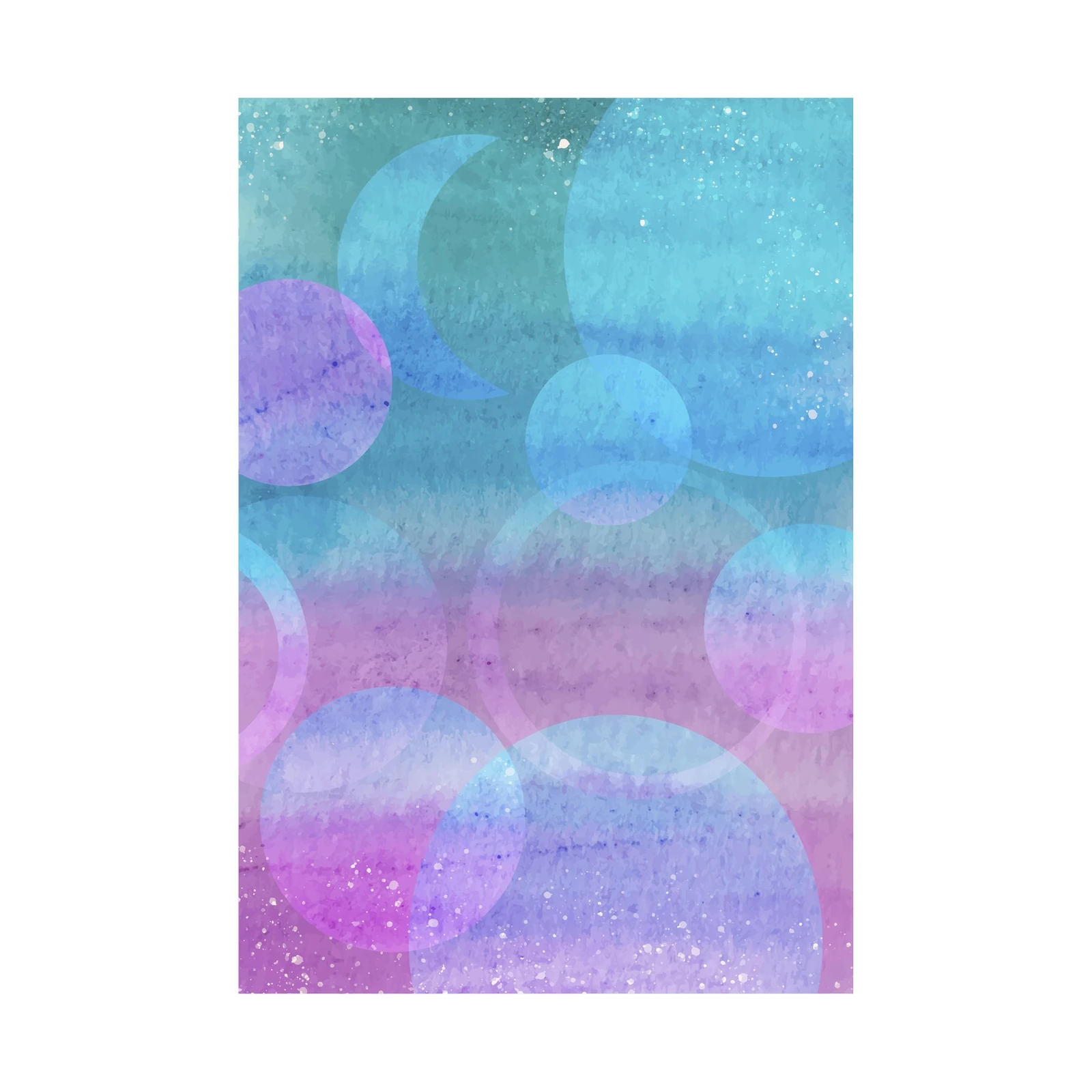Abstract Dreamy Circles Wall Art | Modern Wall Art