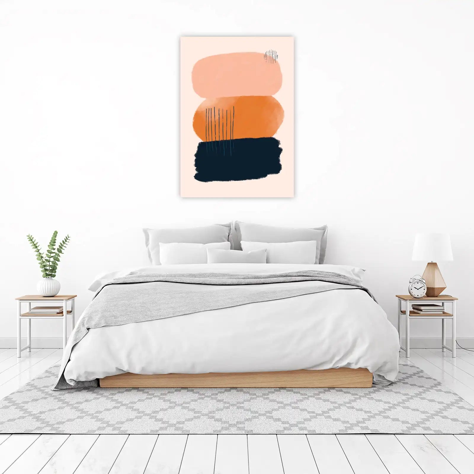Abstract Shapes Modern Boho Wall Art