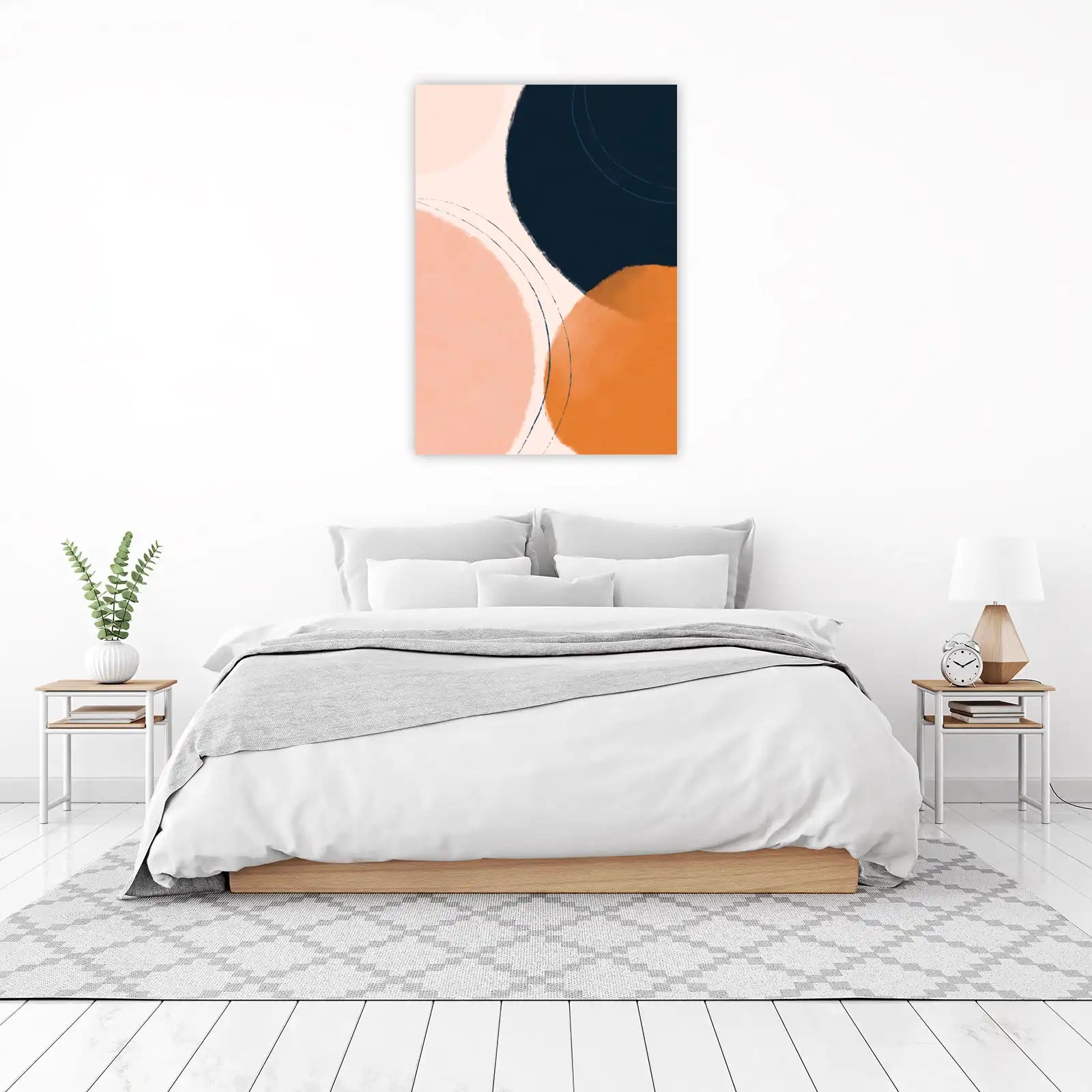 Abstract Geometric Circles Wall Art