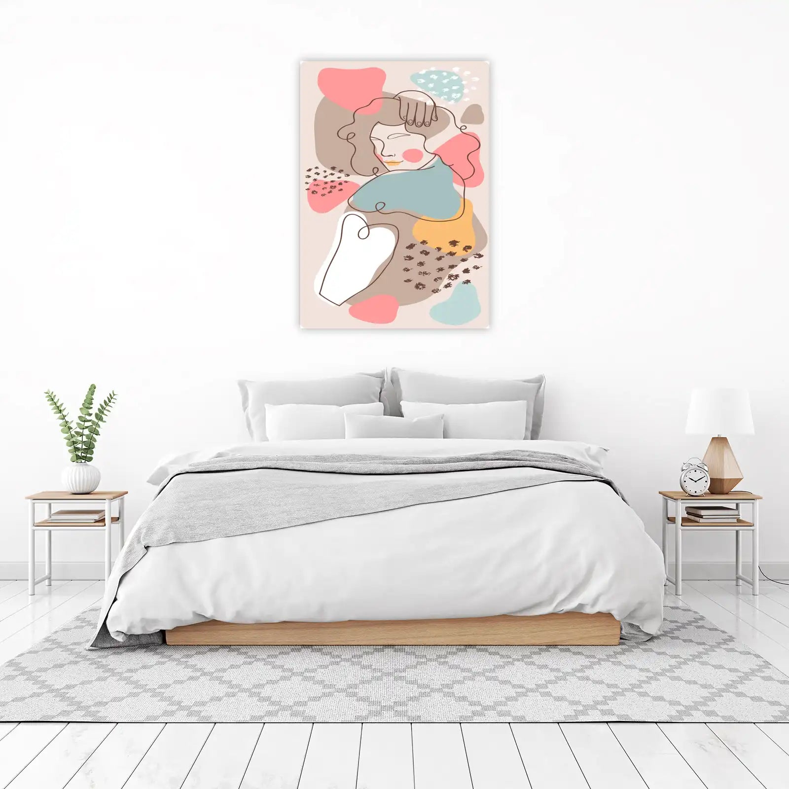 Abstract Boho Woman Wall Art