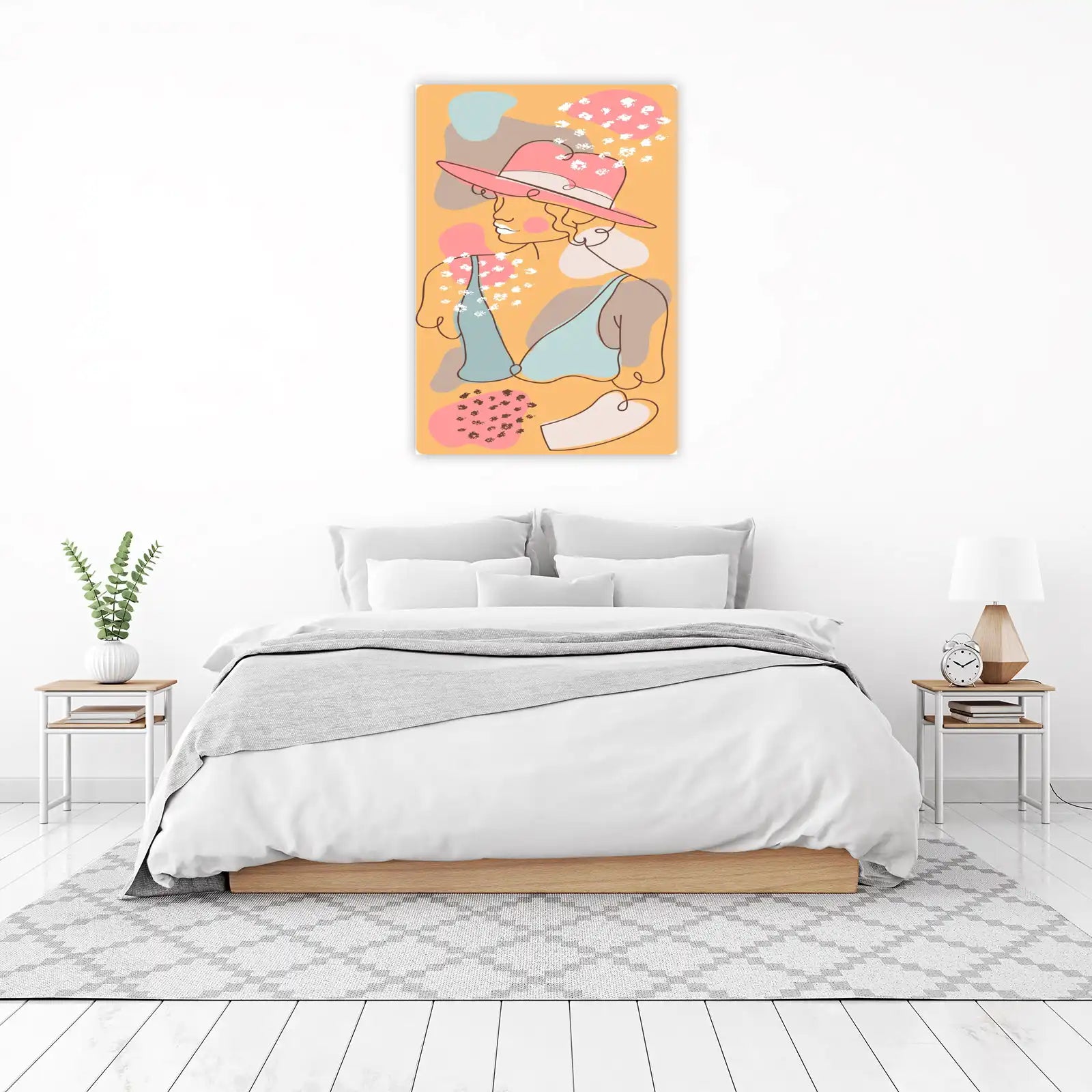 Chic Woman Abstract Boho Wall Art Wall Art