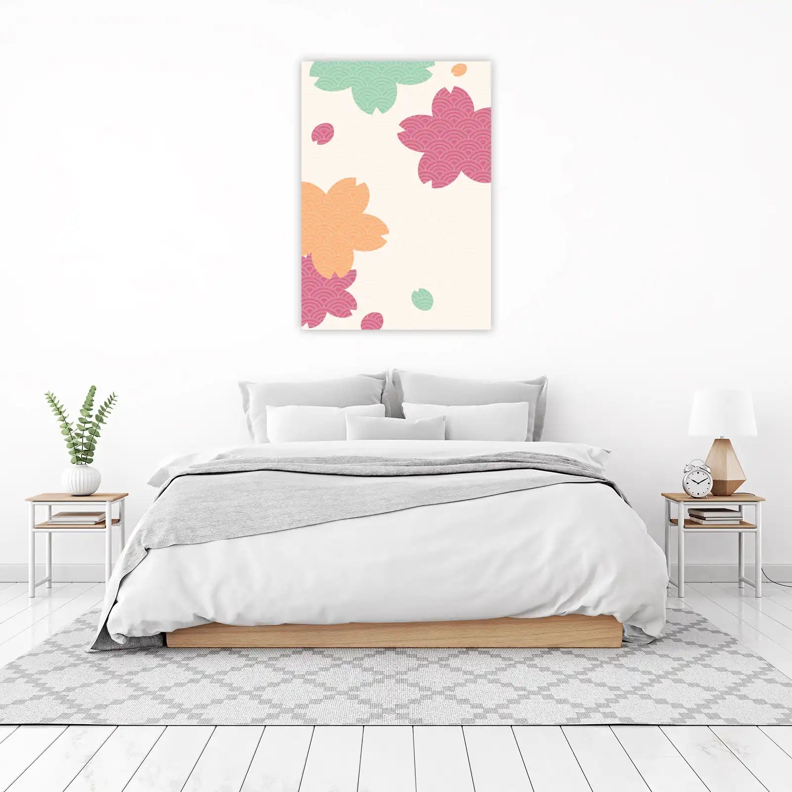 Blossom Waves Japanese Cherry Blossom Wall Art