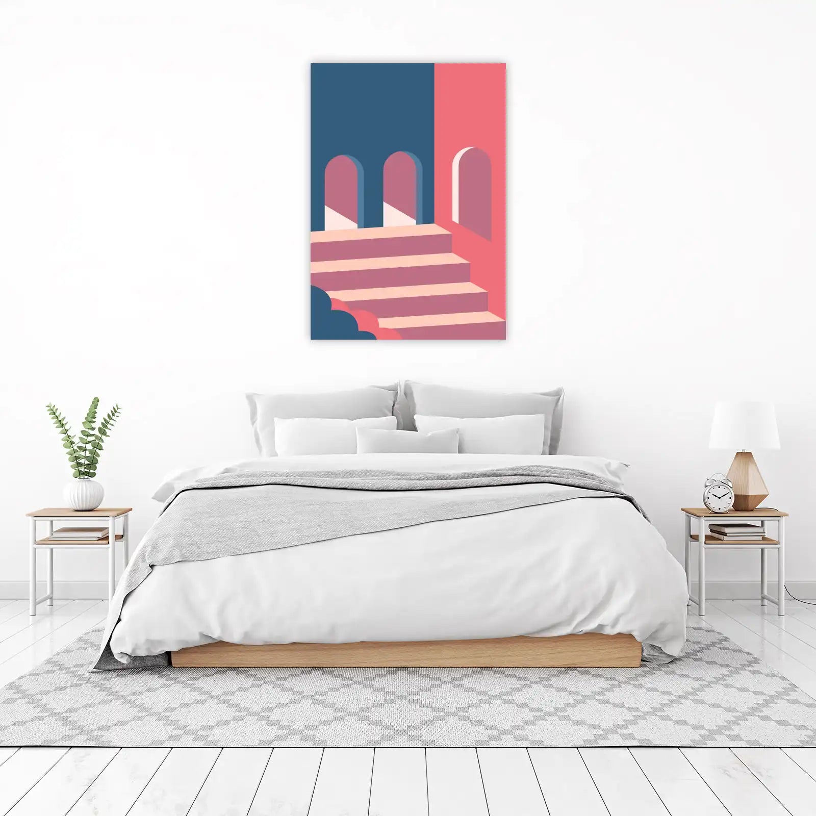 Abstract Archway & Stairs Geometric Wall Art