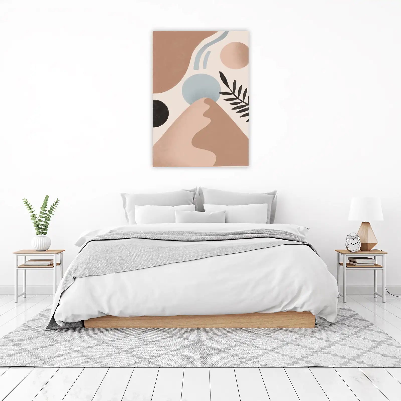 Boho Abstract Desert Landscape Wall Art