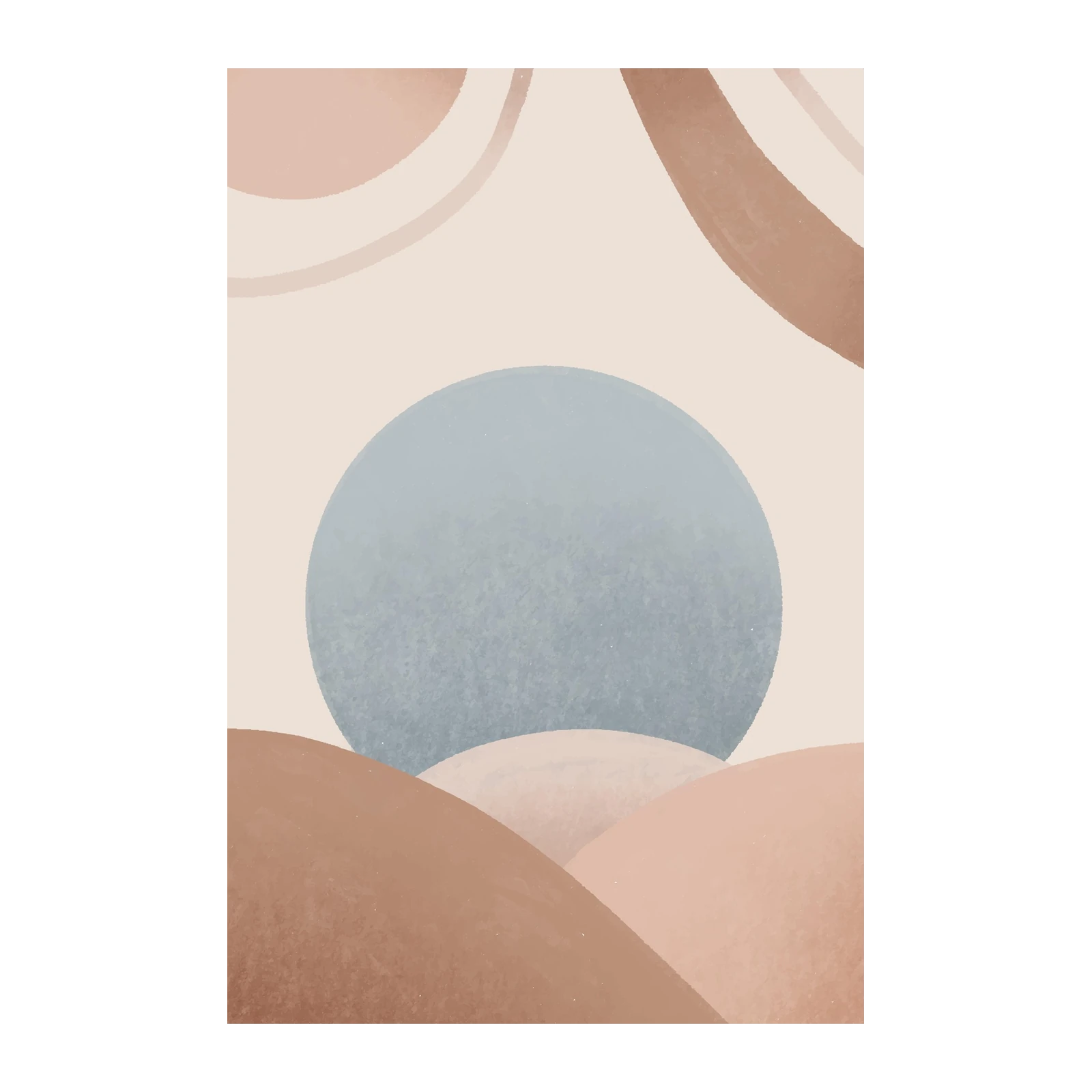 Abstract Desert Sunrise Wall Art
