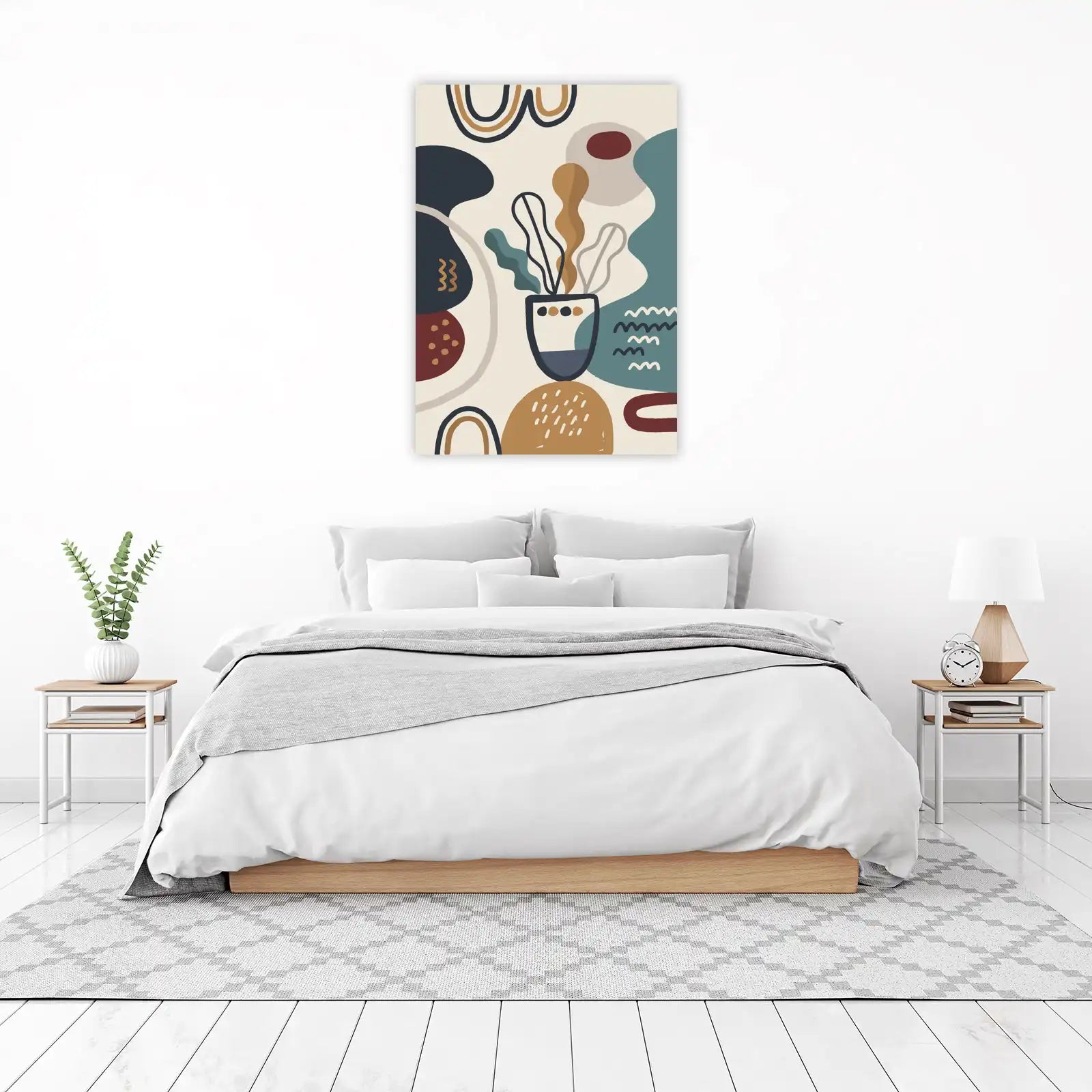 Boho Abstract Plant Wall Art Wall Art