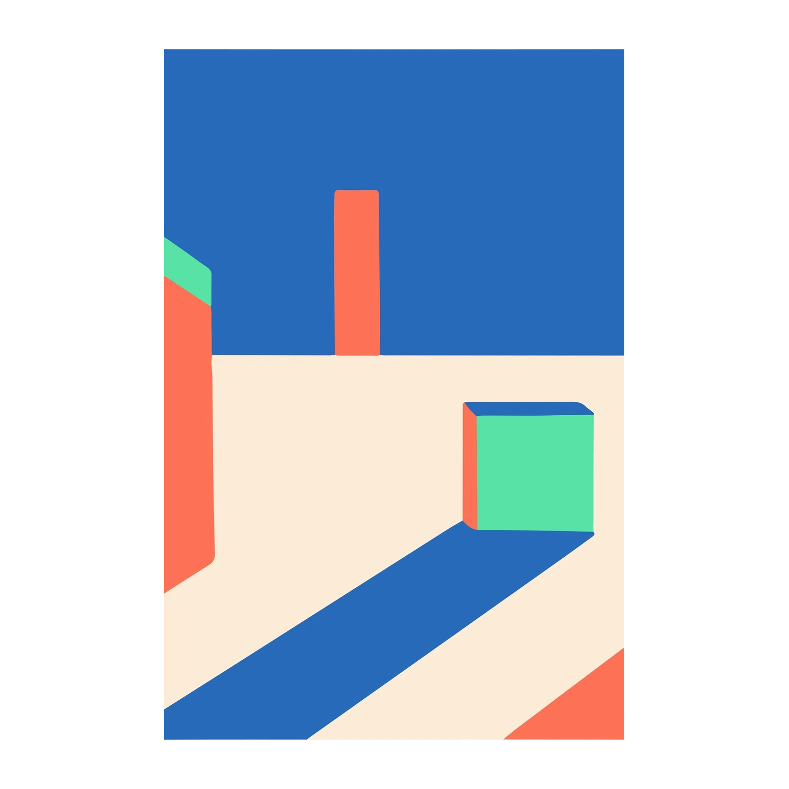 Abstract Geometric Shapes Wall Art