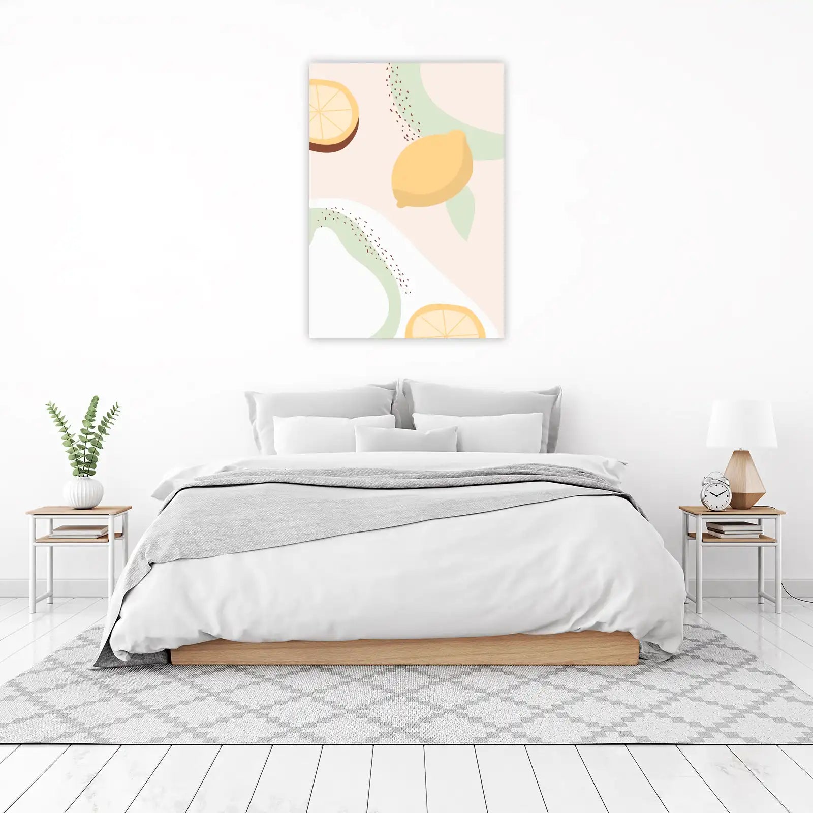 Abstract Lemon Kitchen Art Wall Art