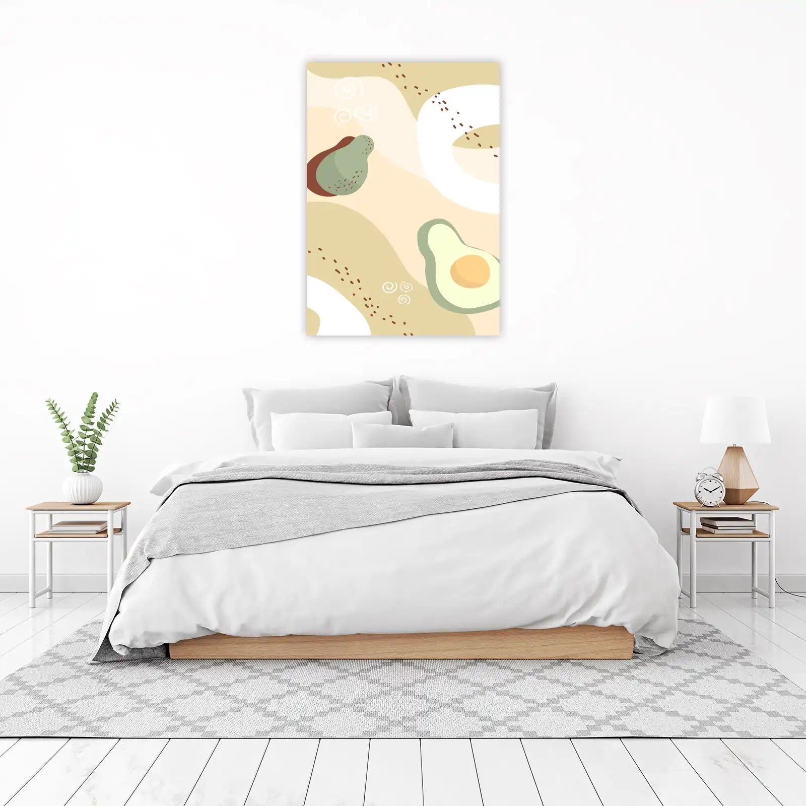 Abstract Avocado Vibes Wall Art