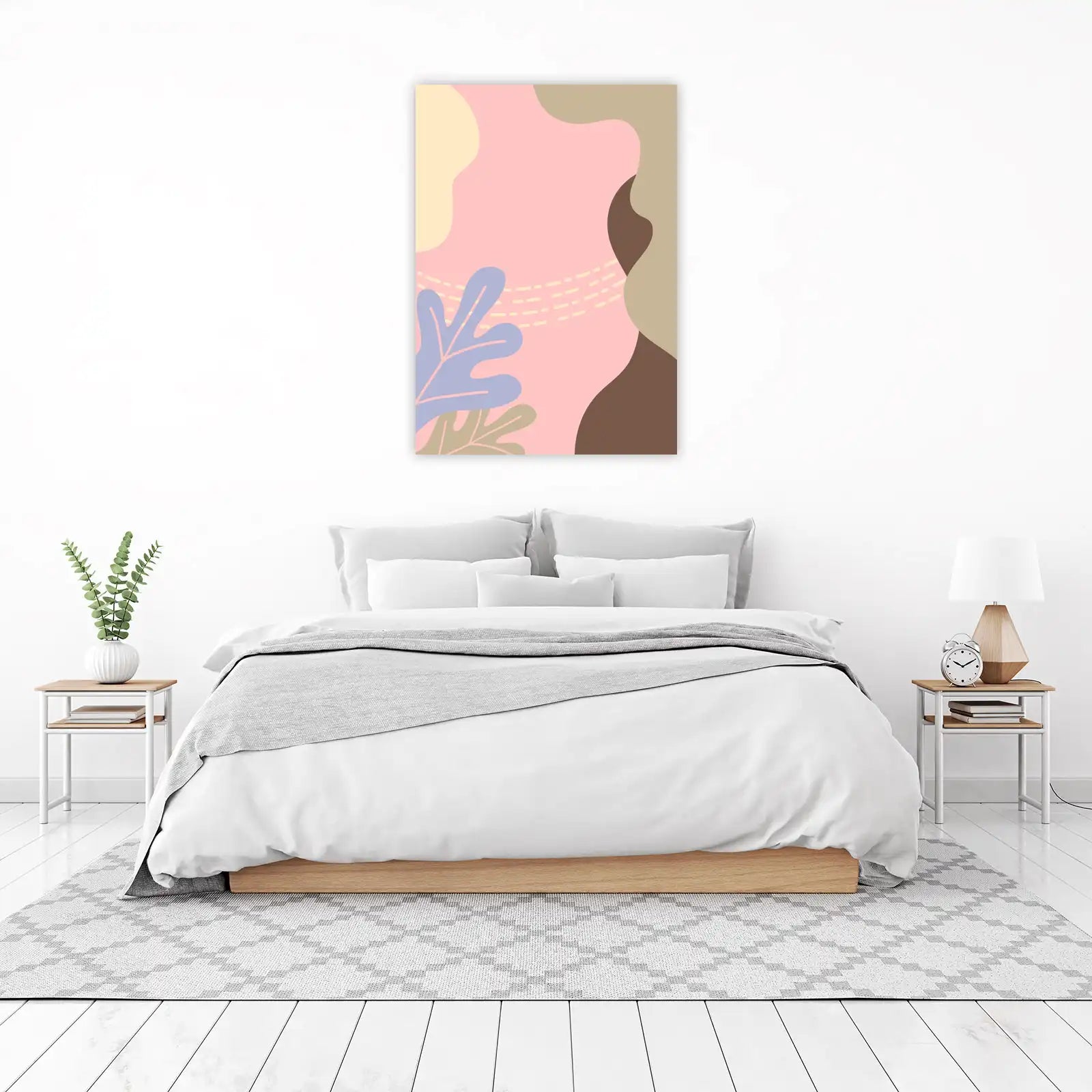 Abstract Botanical Blush Wall Art