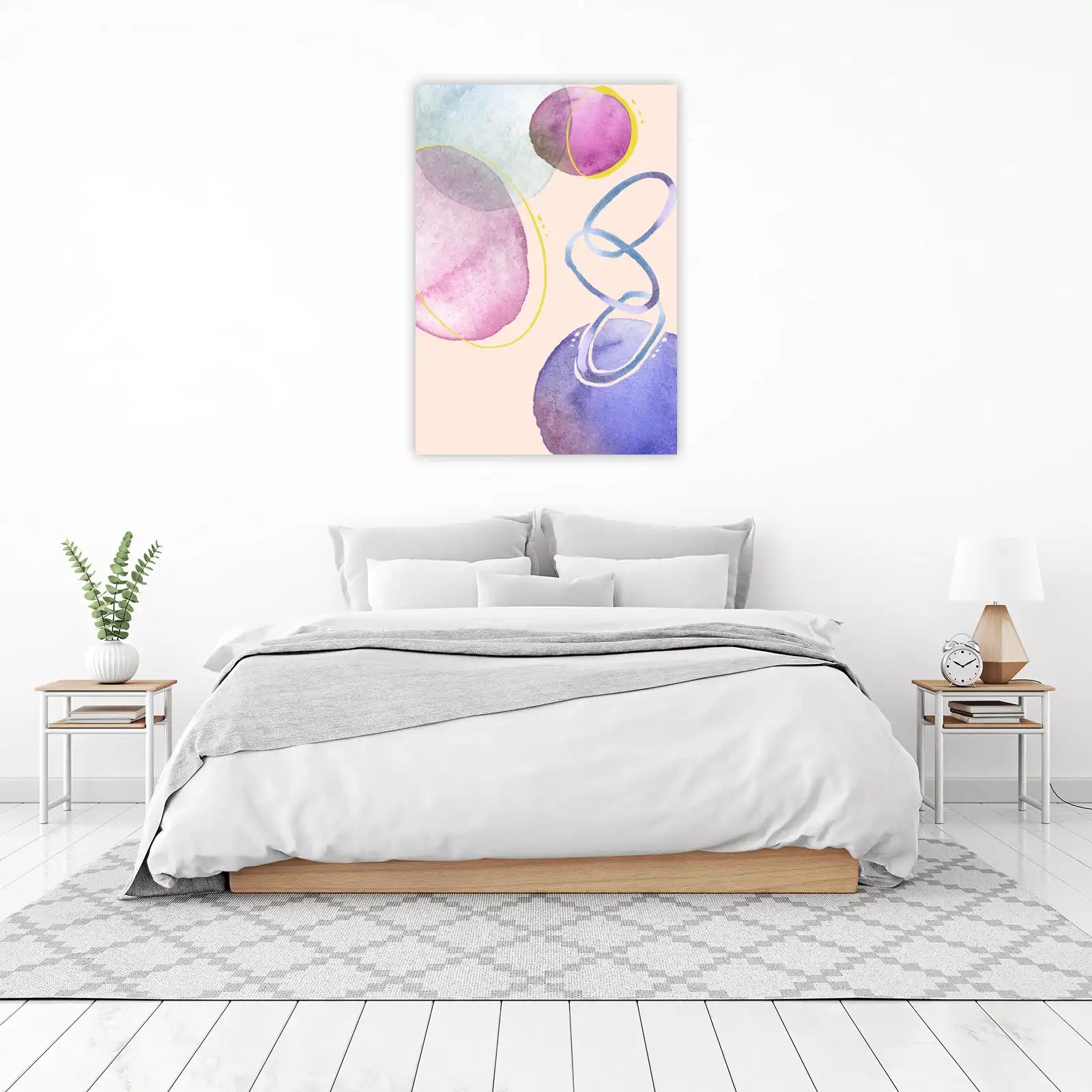 Abstract Watercolor Blob Art Wall Art
