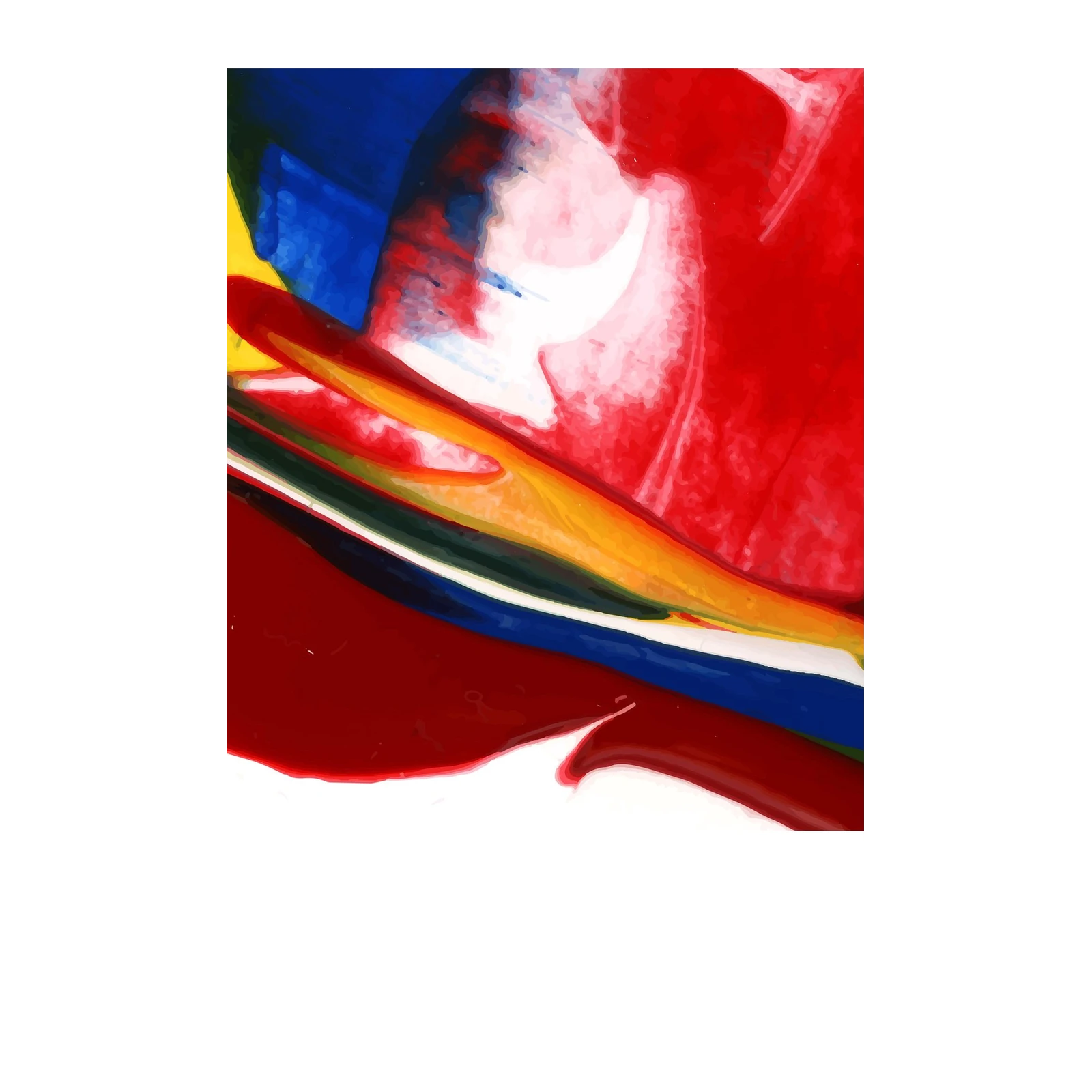 Vibrant Abstract Swirls Wall Art