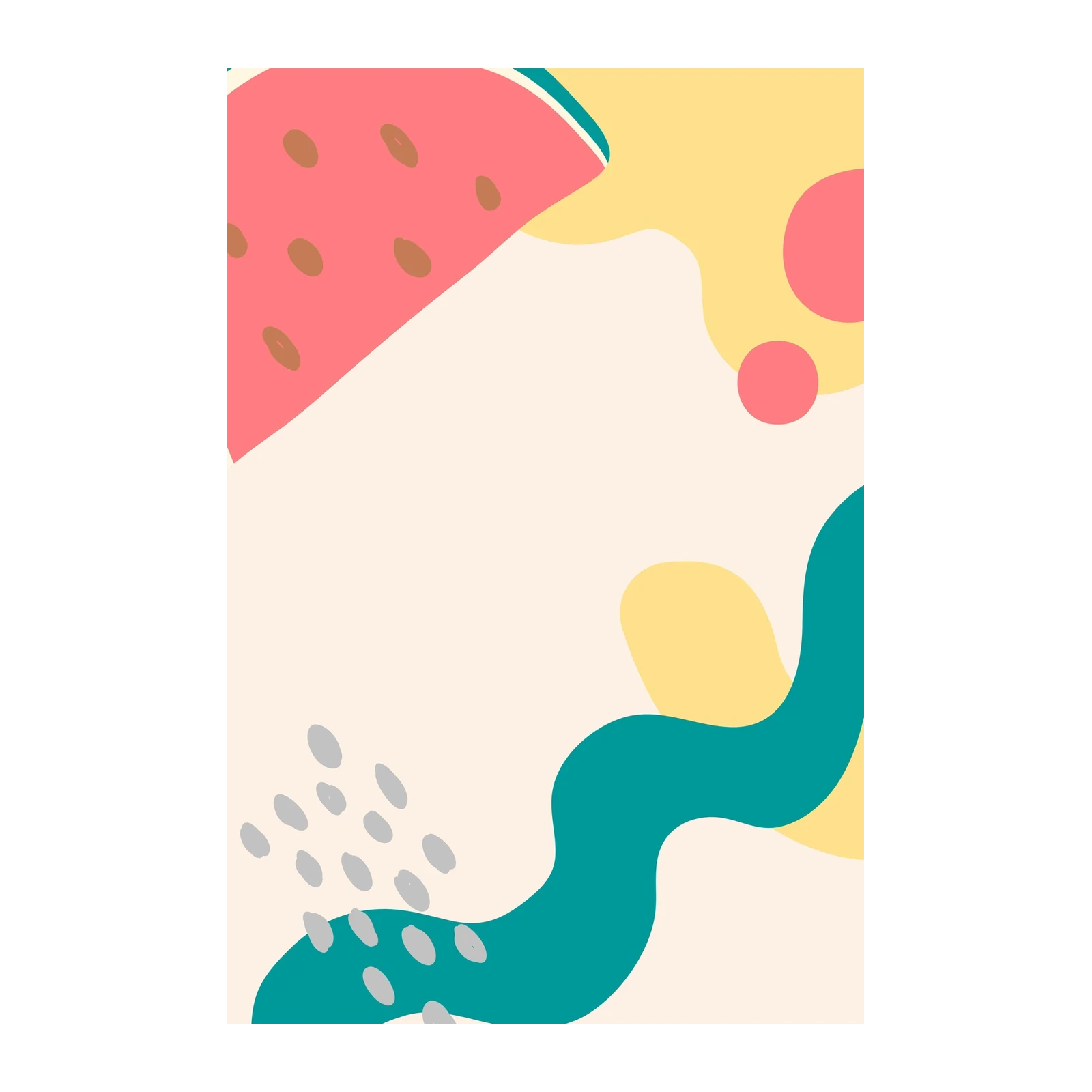 Abstract Watermelon Delight Wall Art