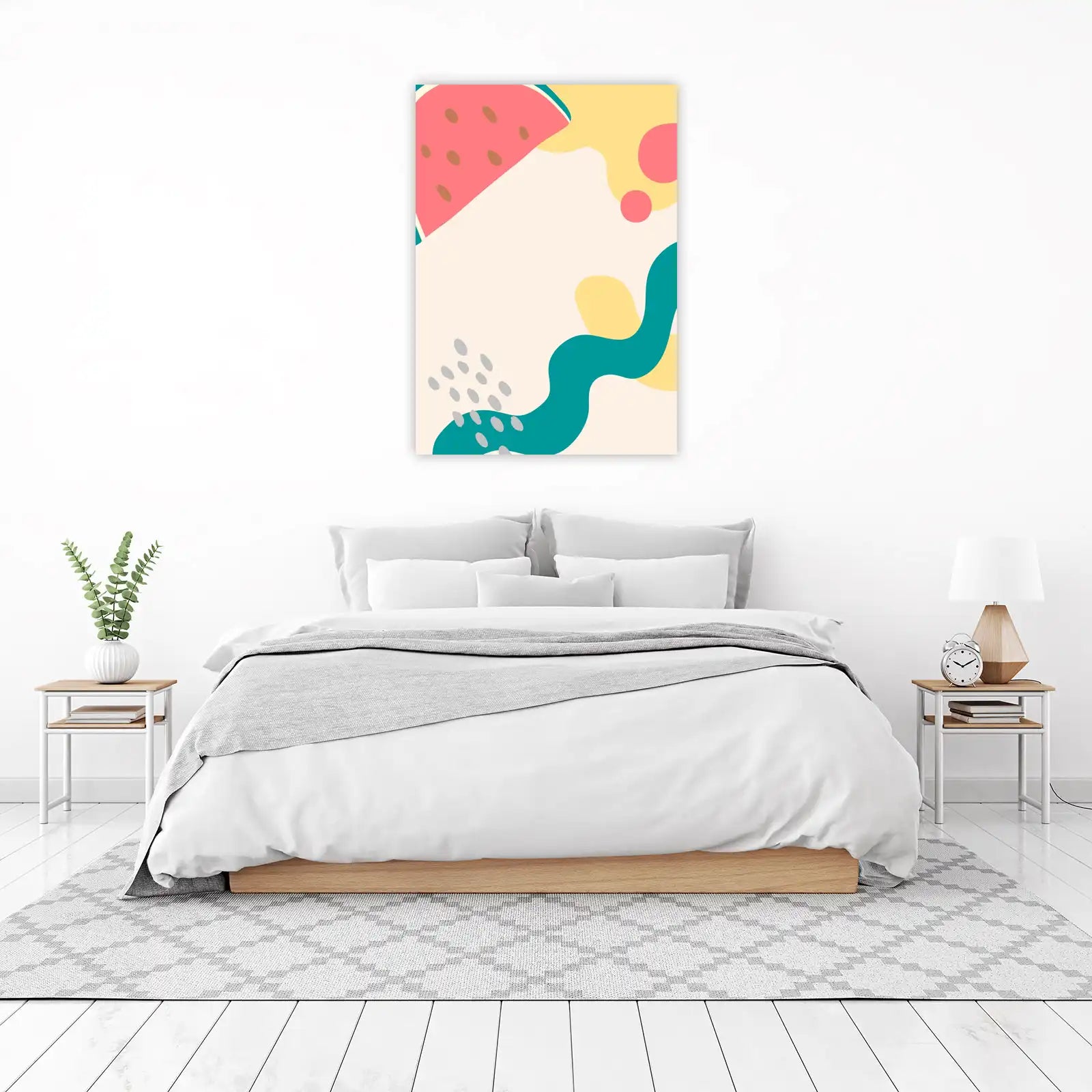 Abstract Watermelon Delight Wall Art