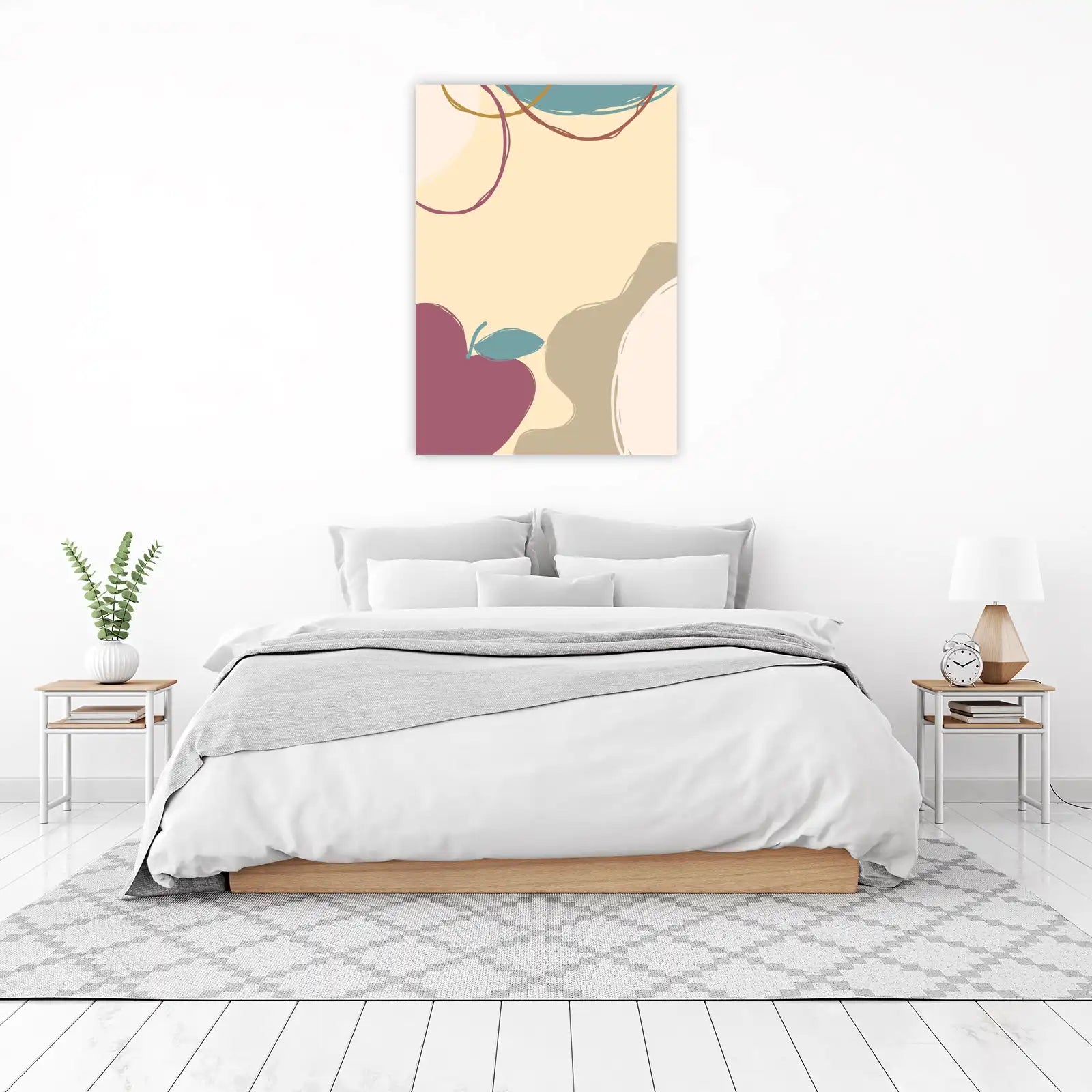 Modern Abstract Fruit Vibes Wall Art