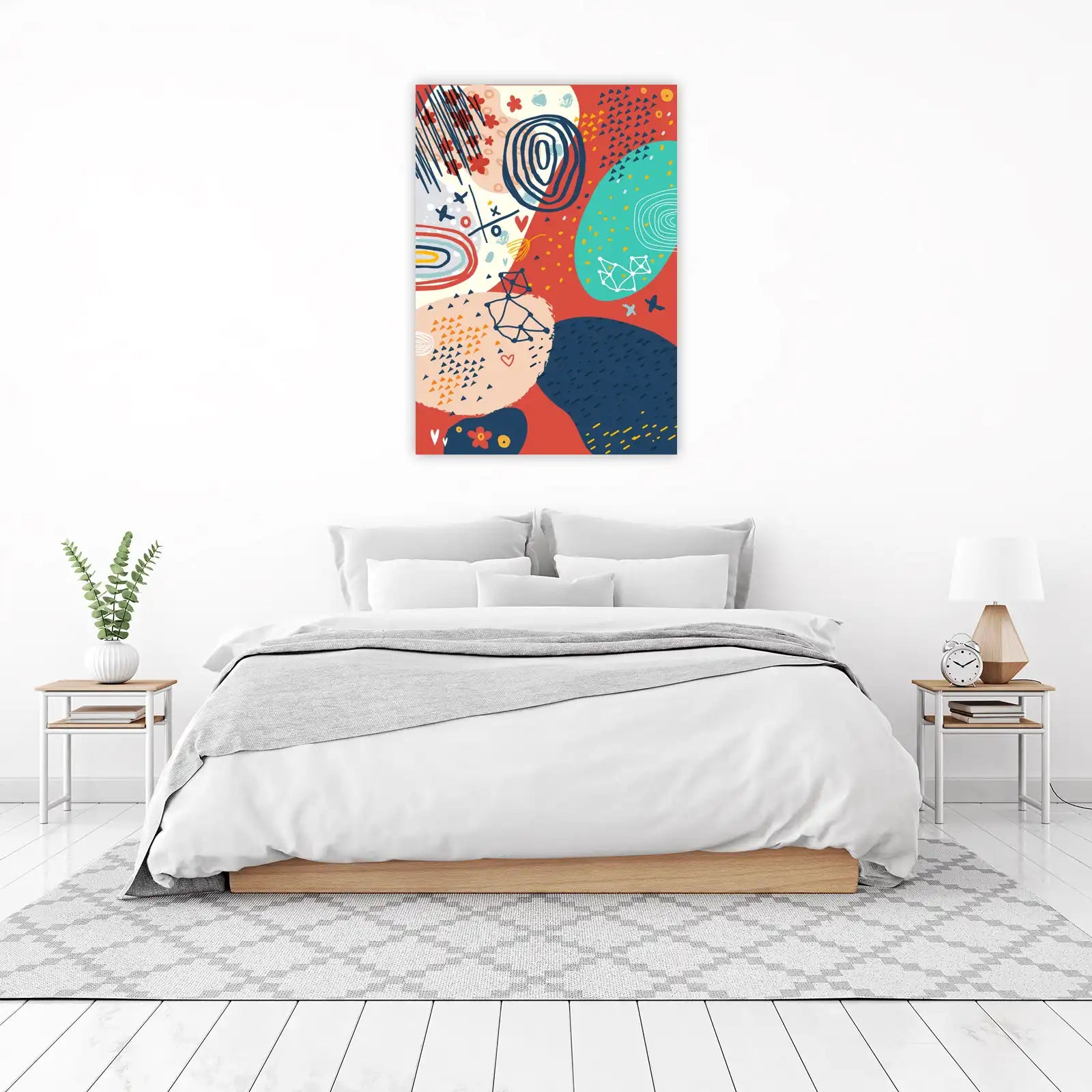 Vibrant Abstract Geometric Wall Art