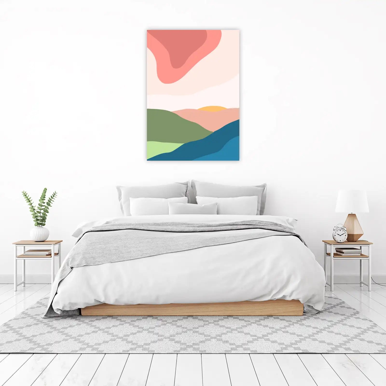 Abstract Landscape Sunset Wall Art