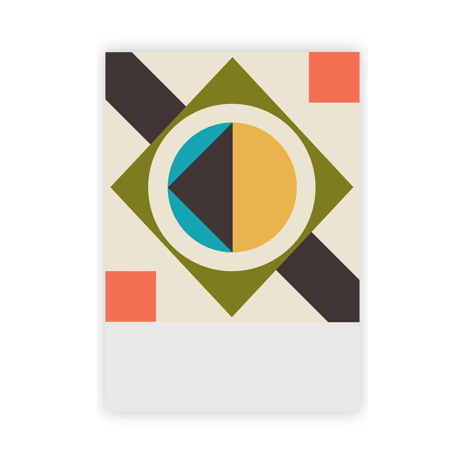 Geometric Burst Mid-Century Modern Wall Art