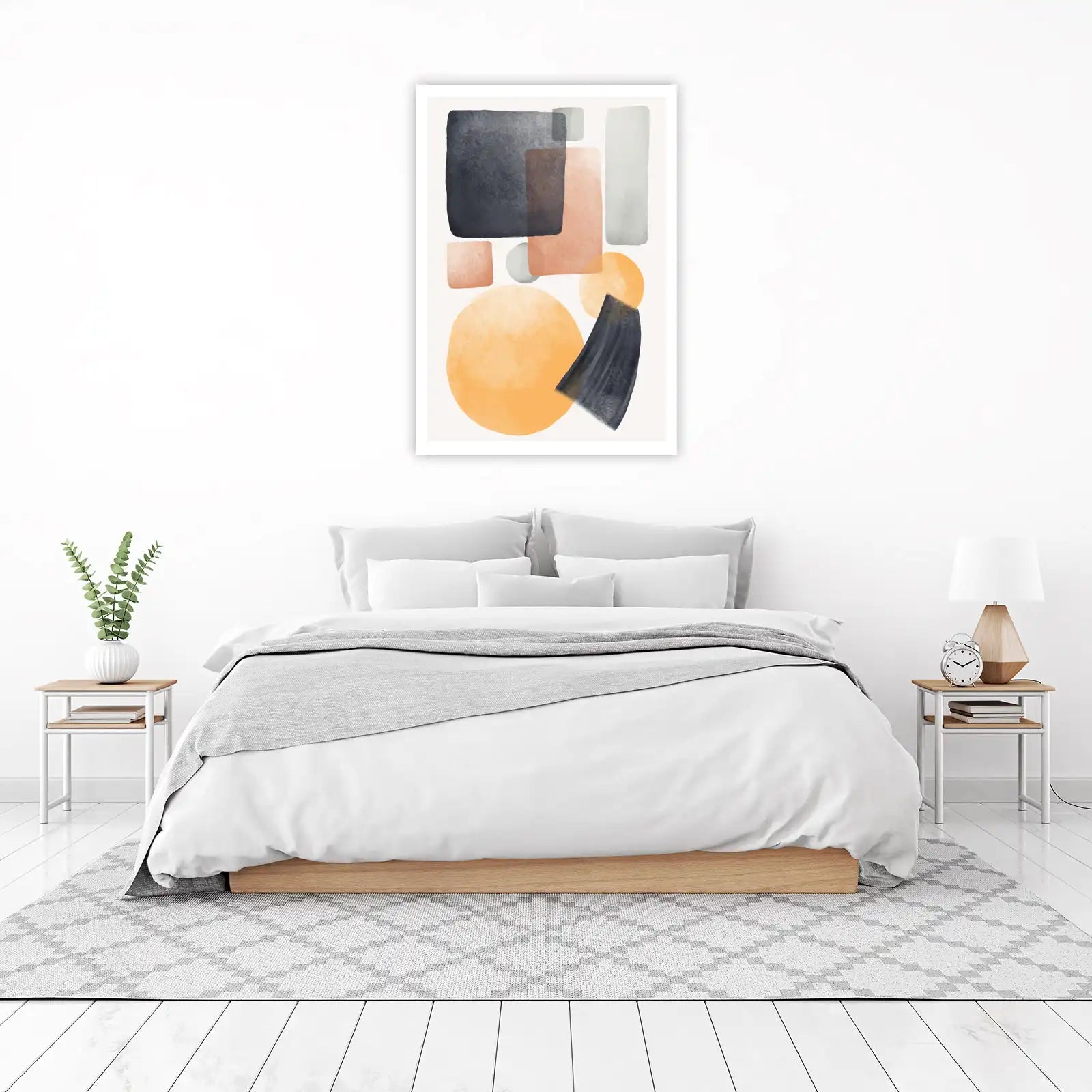 Modern Abstract Geometric Shapes Wall Art