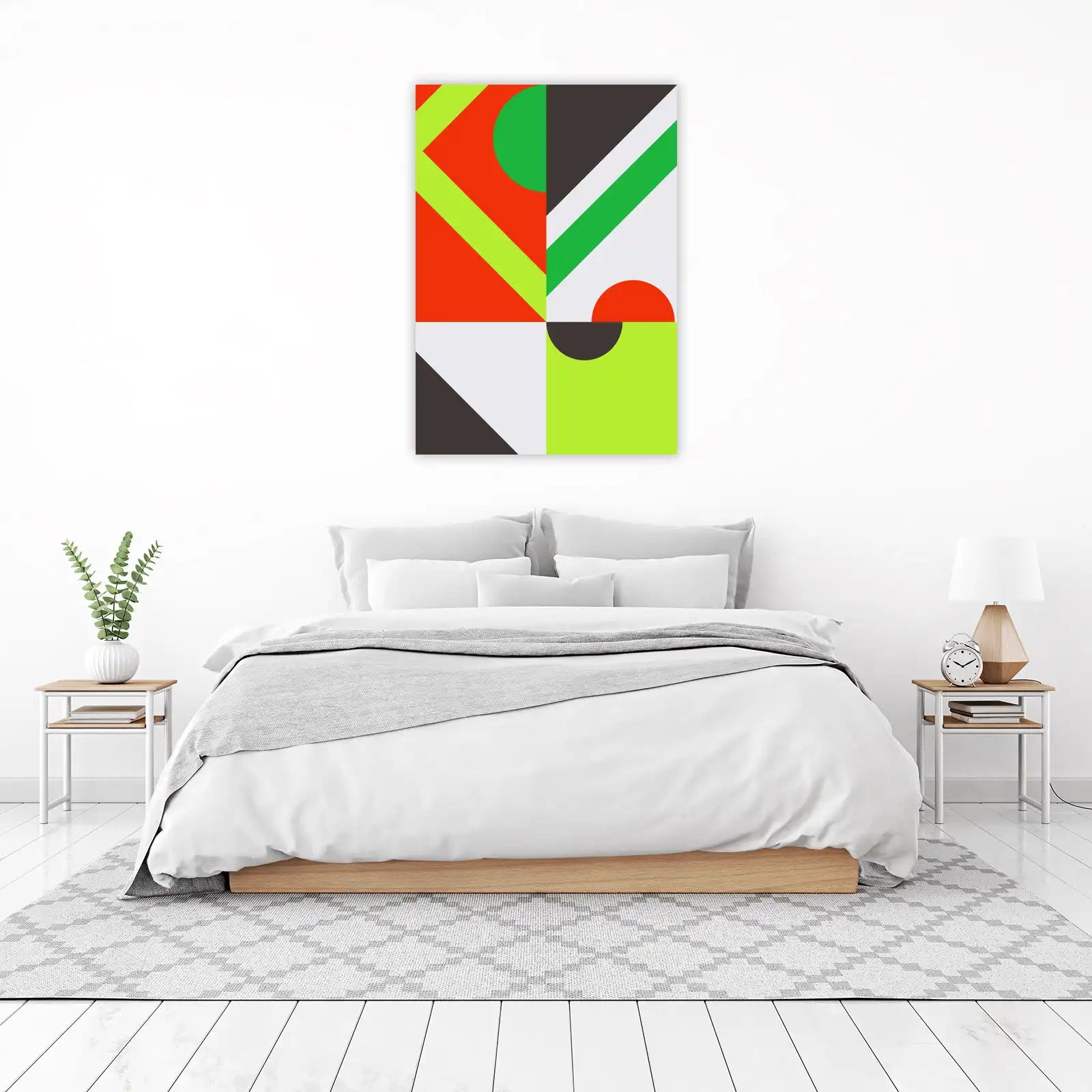 Vibrant Geometric Pop Art Wall Art