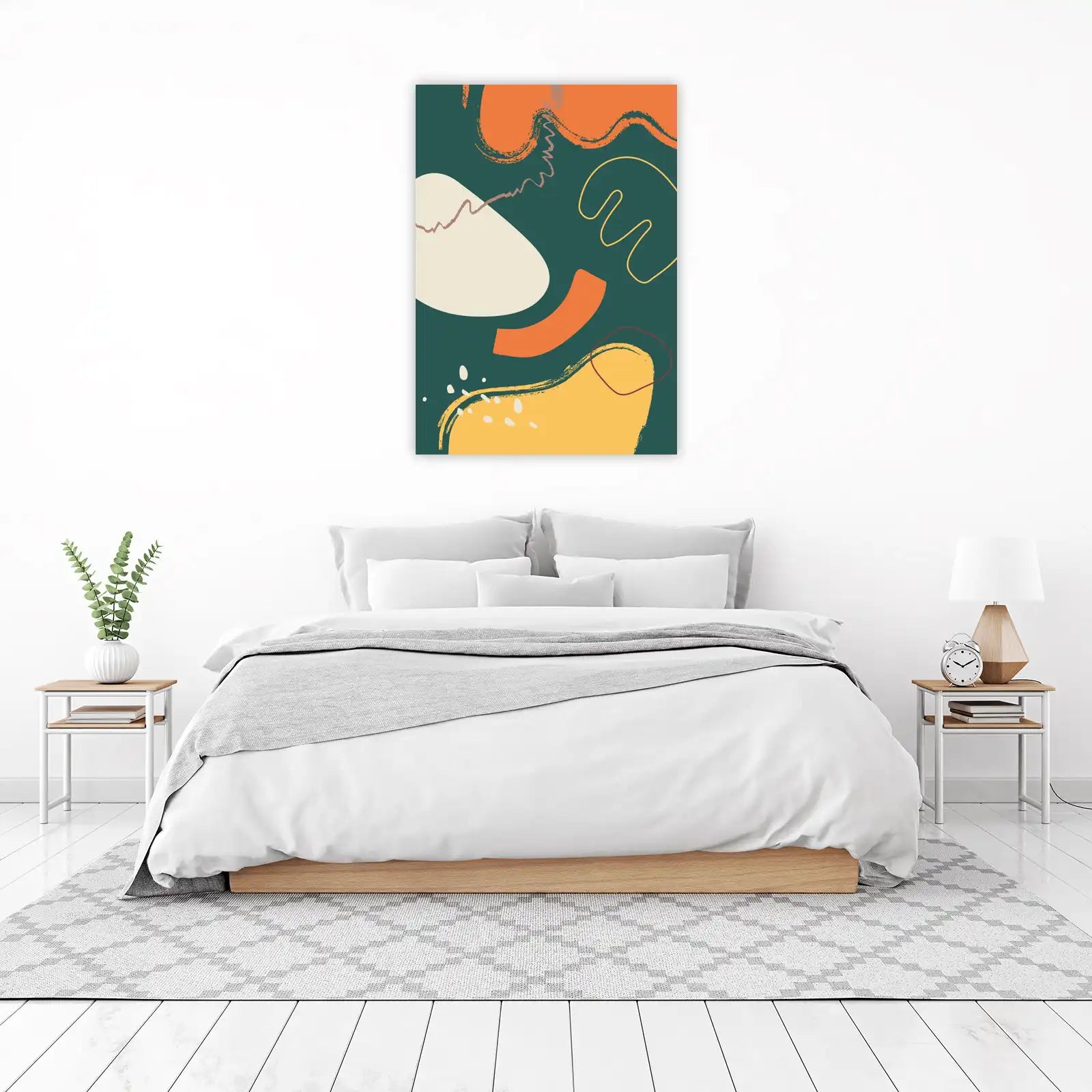 Abstract Mid-Century Organic Shapes Wall Art