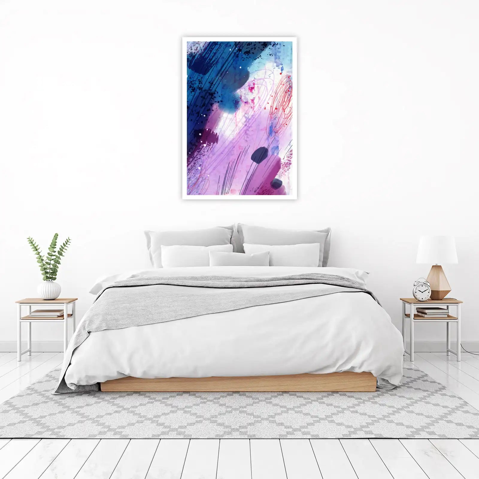 Abstract Fluid Ink Splash Wall Art