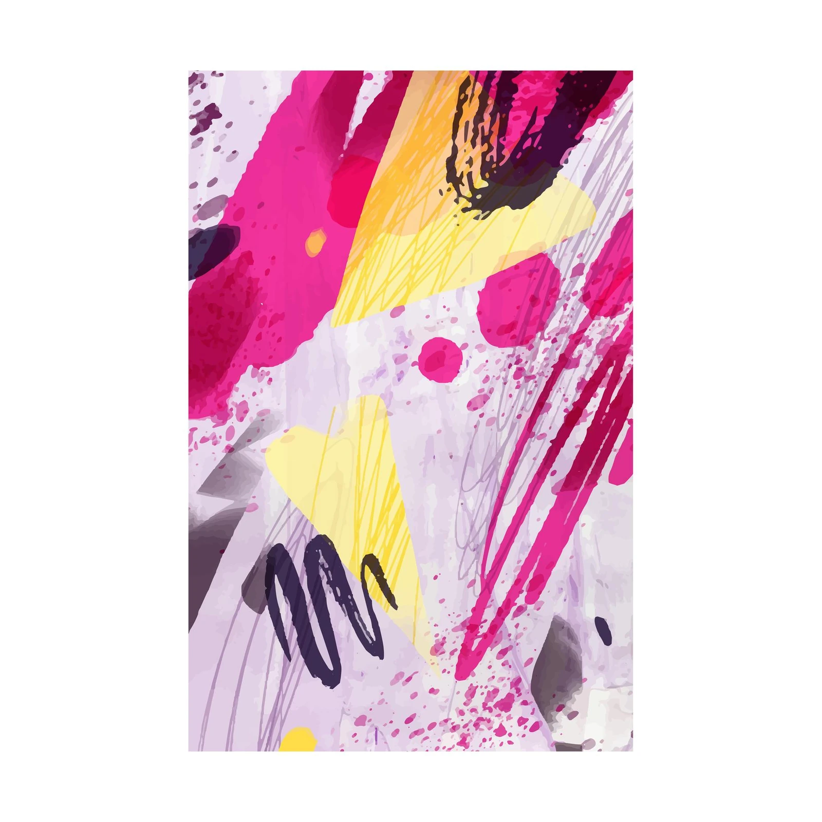 Vibrant Abstract Splatter Wall Art
