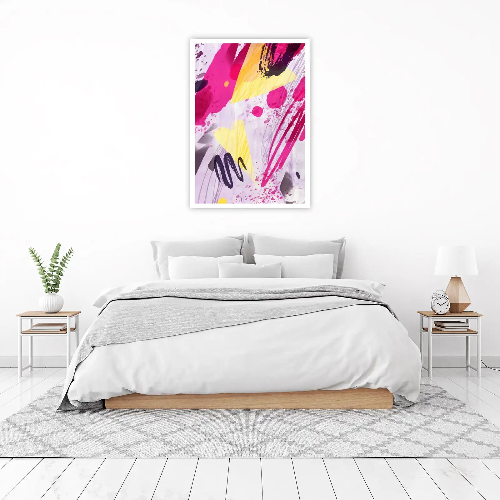Vibrant Abstract Splatter Wall Art