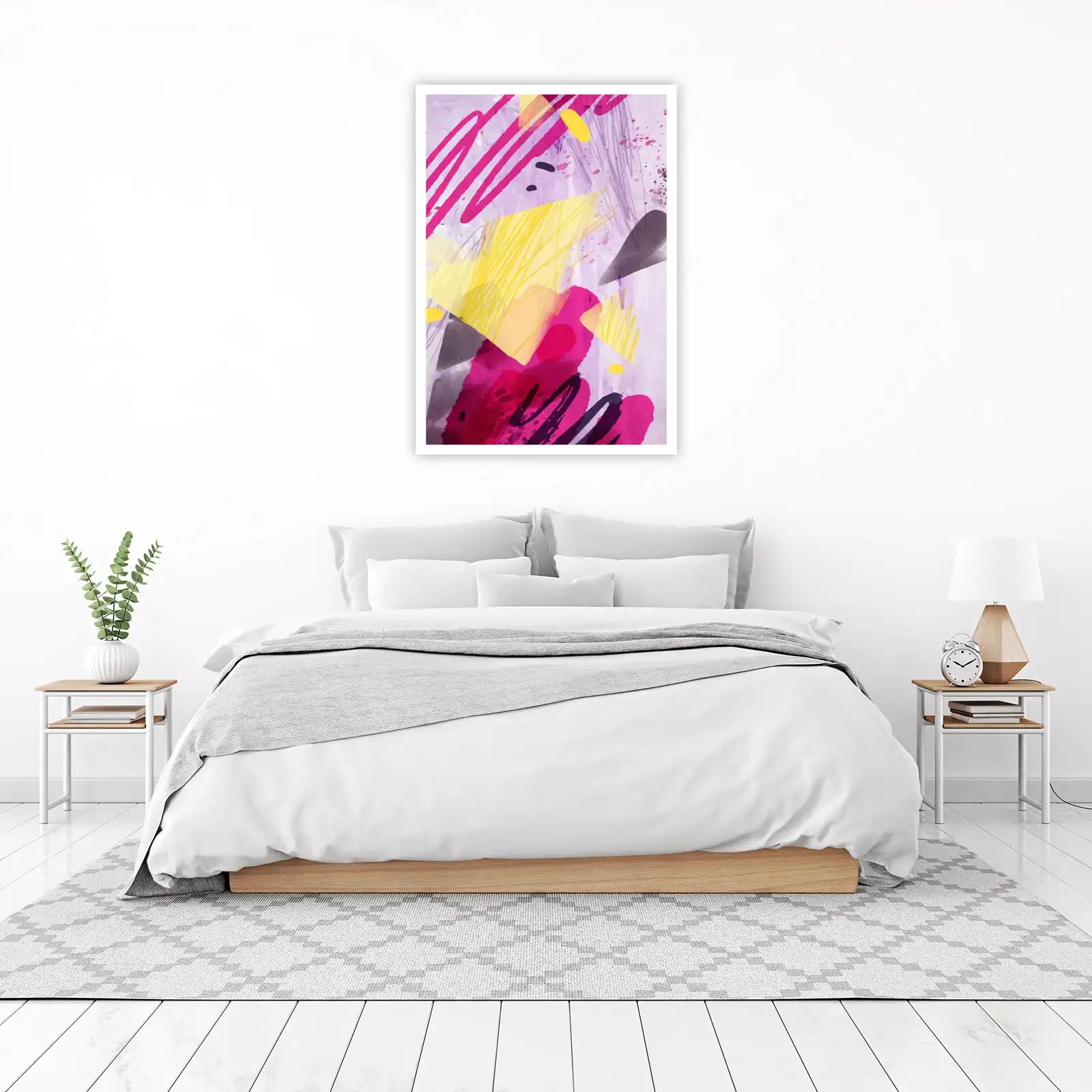 Vibrant Abstract Splash Wall Art