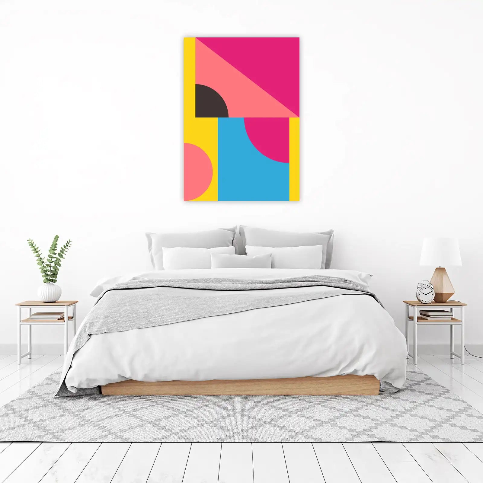 Geometric Pop Abstract Wall Art