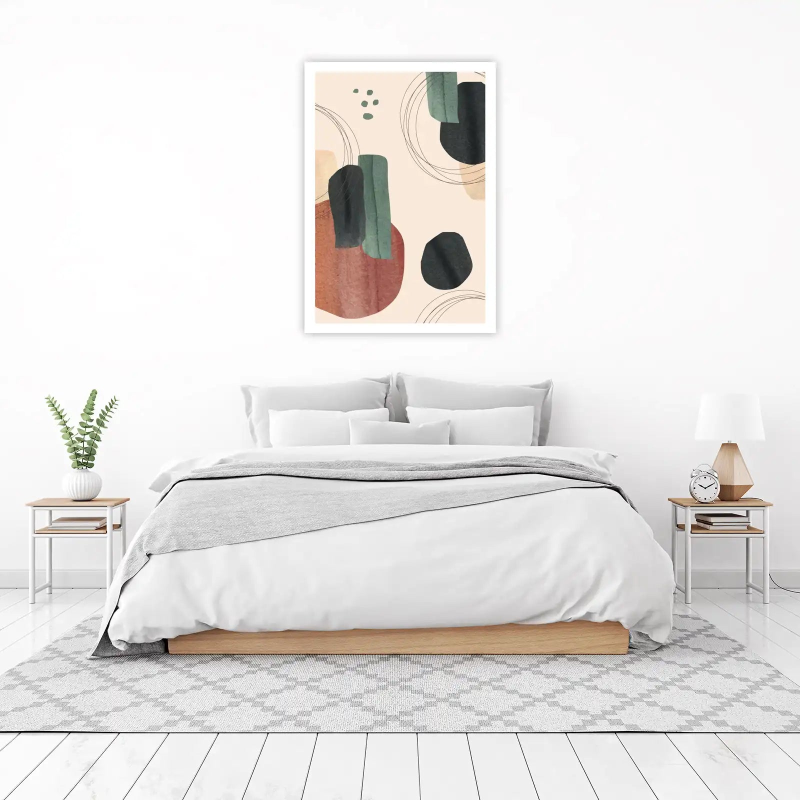 Boho Abstract Shapes Wall Art Wall Art