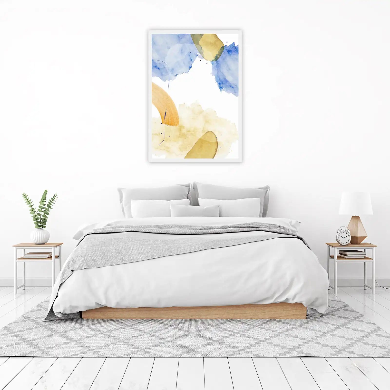 Abstract Watercolor Splash Wall Art