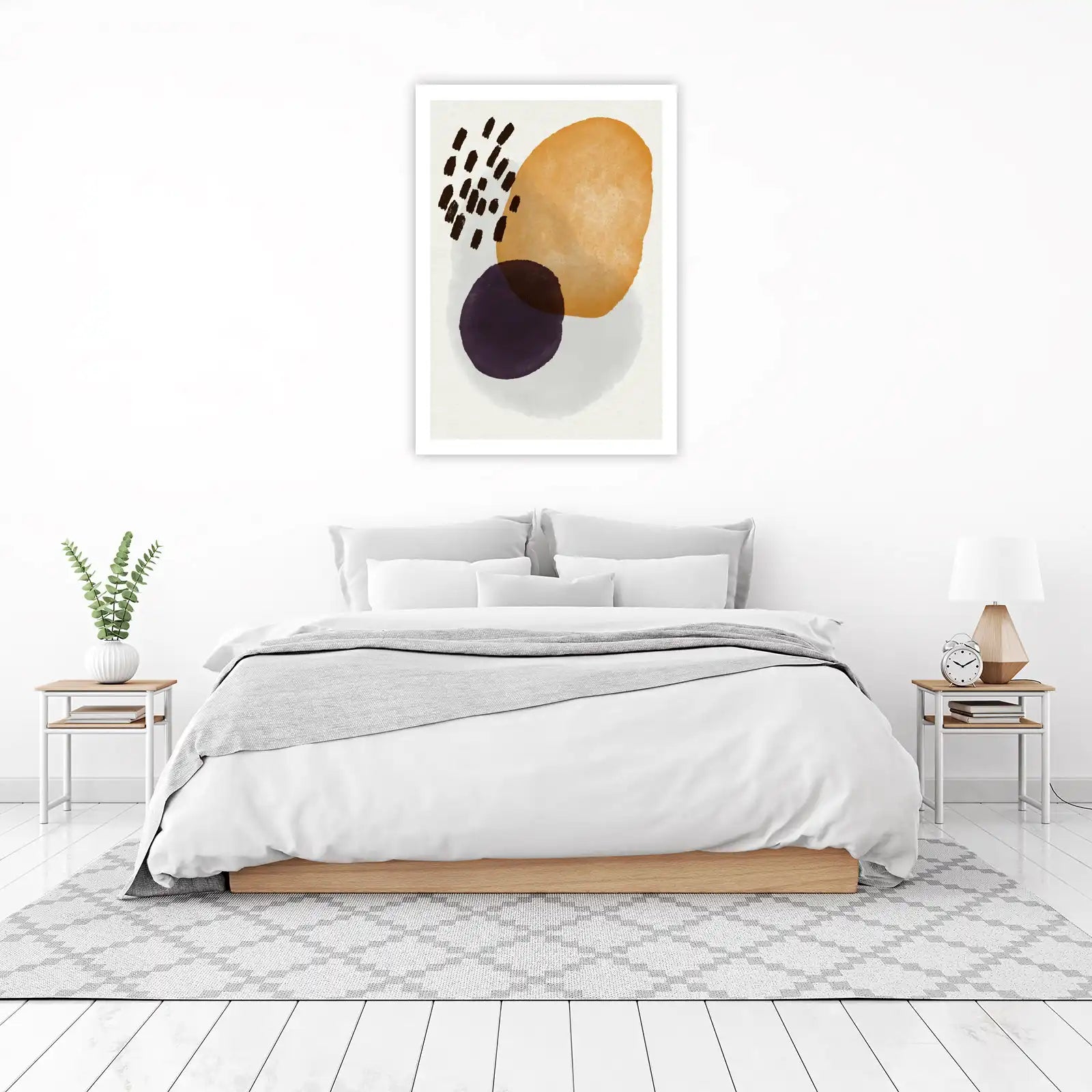 Mid-Century Abstract Shapes Wall Art