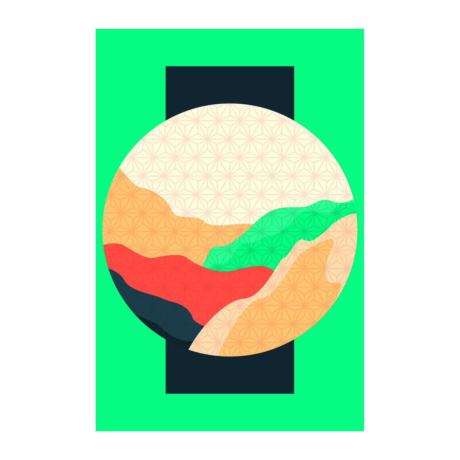 Abstract Geometric Landscape Wall Art