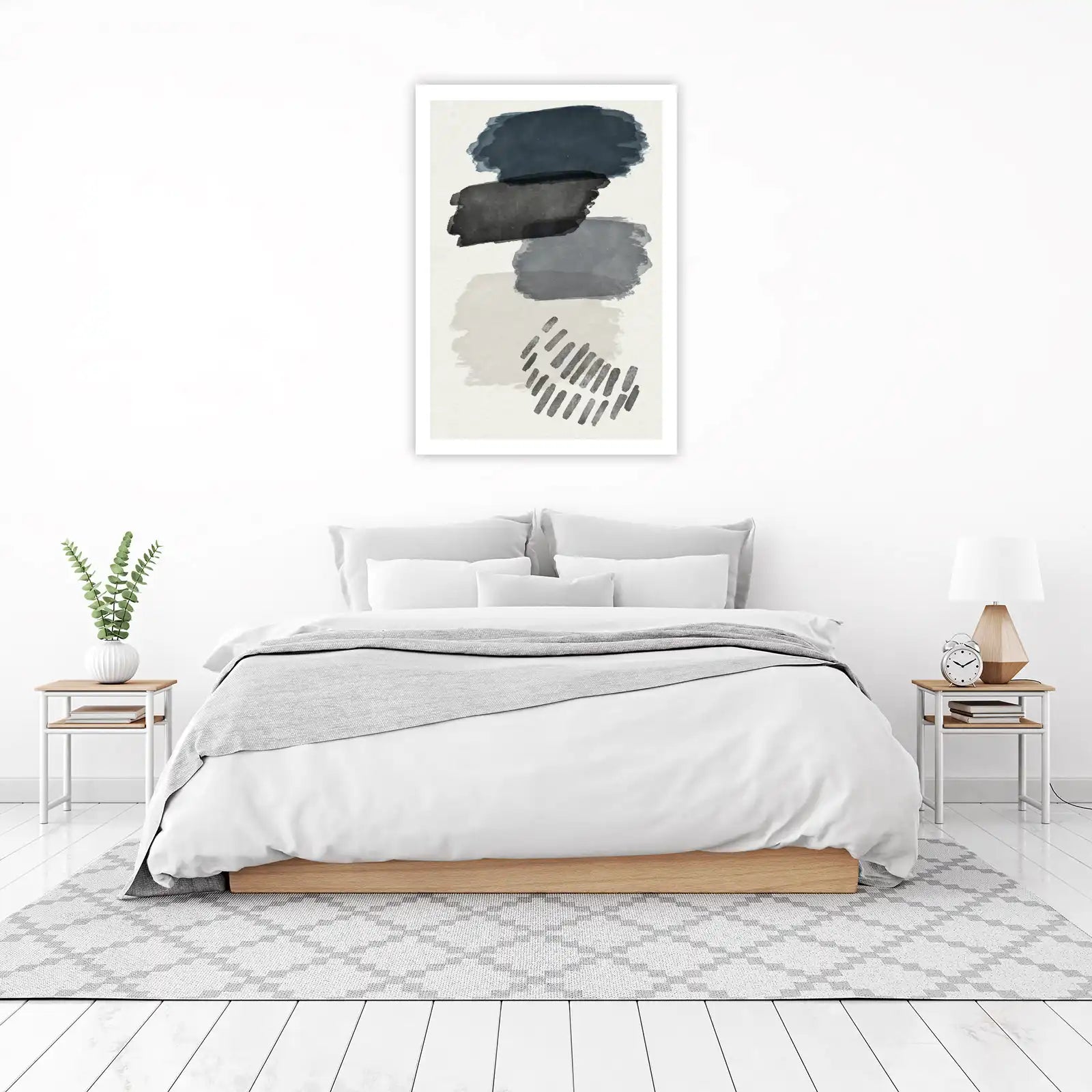 Modern Abstract Brushstroke Wall Art