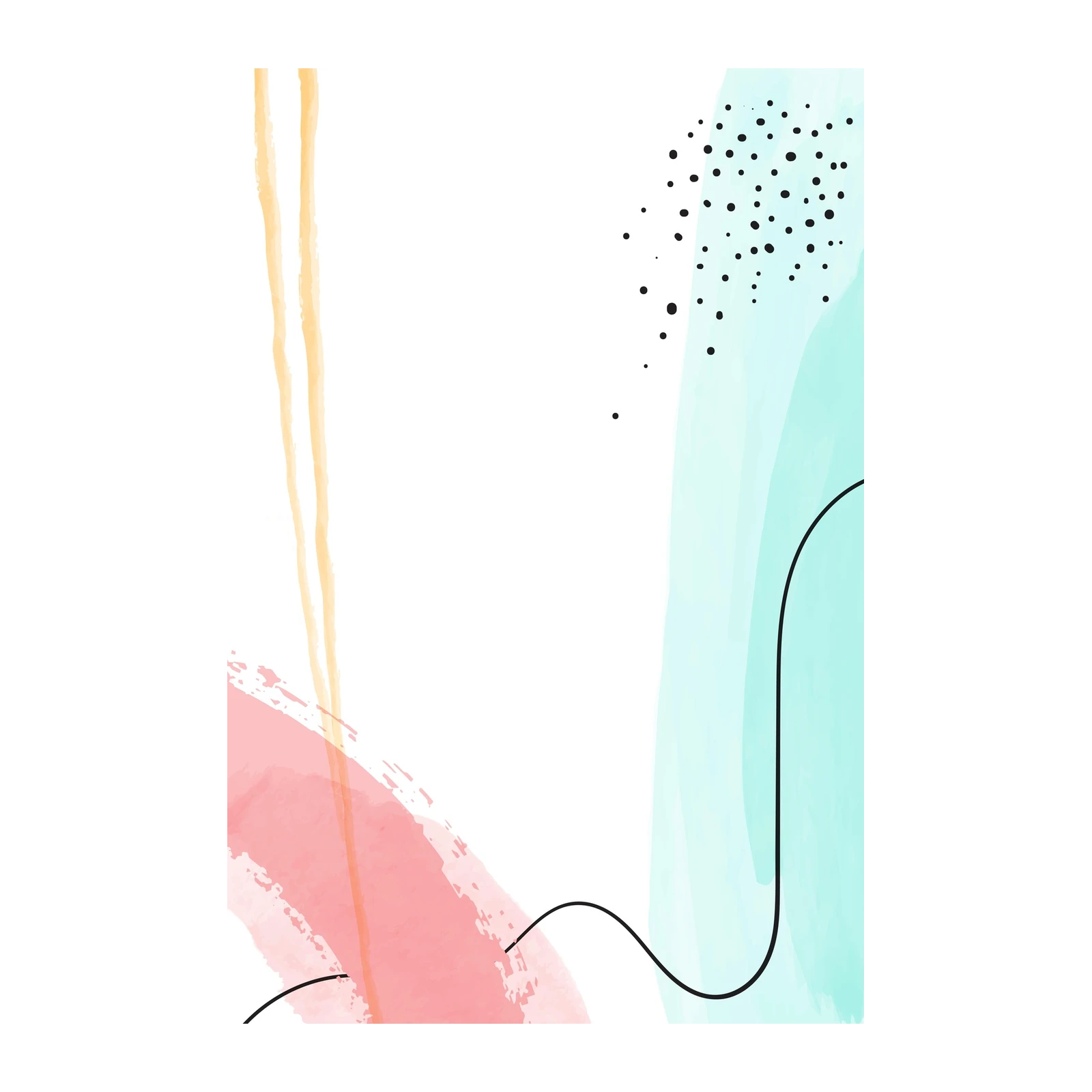 Modern Abstract Shapes Wall Art
