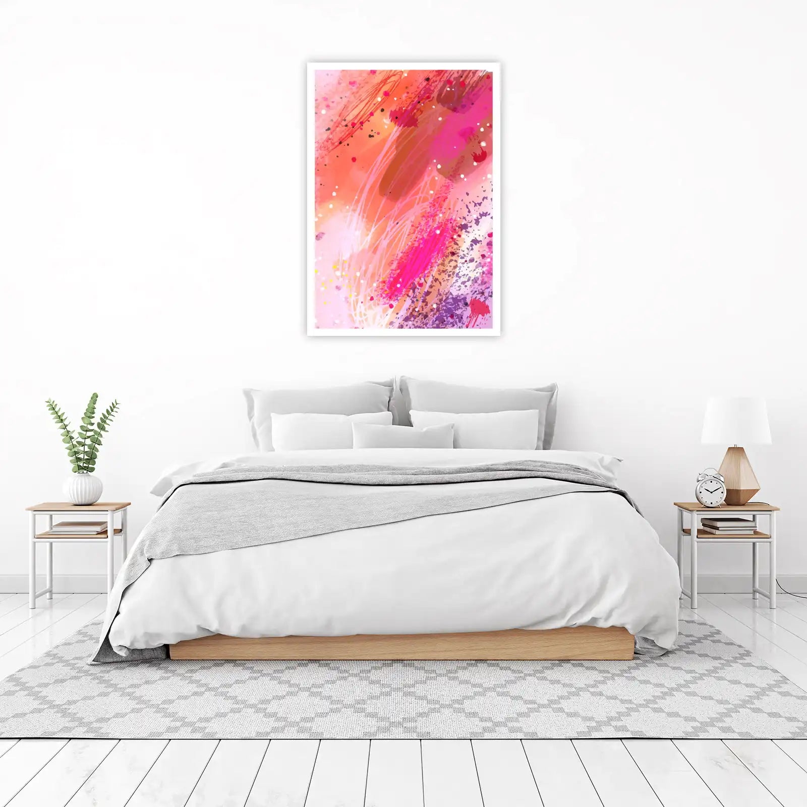 Vibrant Abstract Splash Wall Art