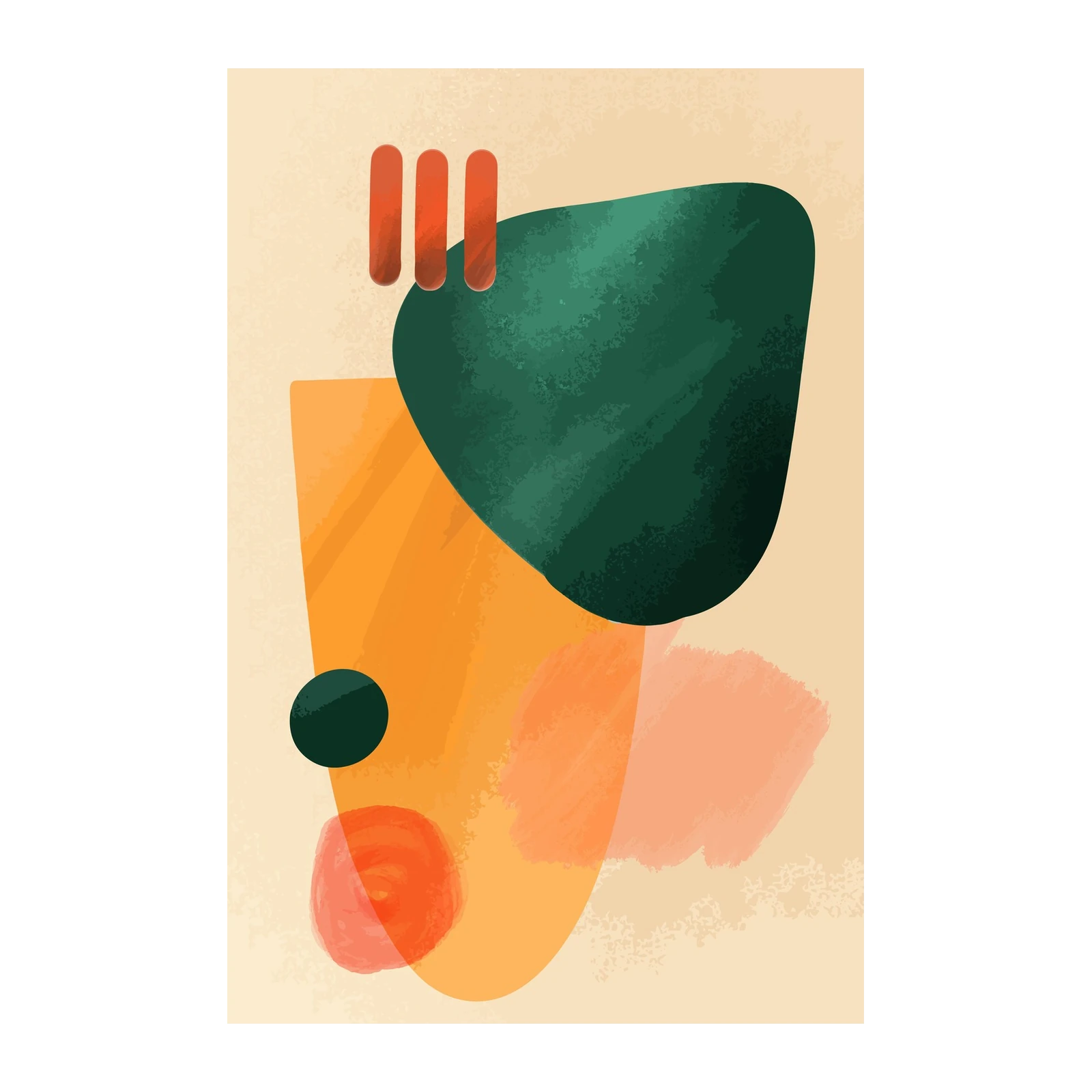 Abstract Shapes & Colors Wall Art